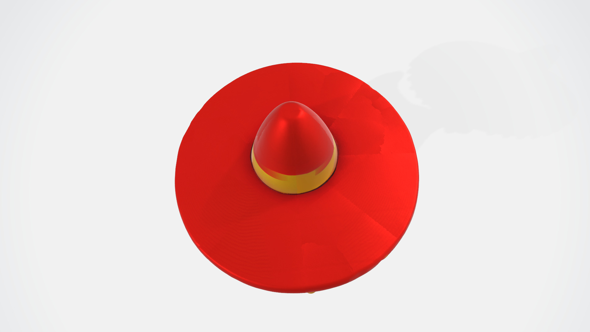 Cute Cartoon Duck with Sunglasses and Sombrero High Poly 3D model_6