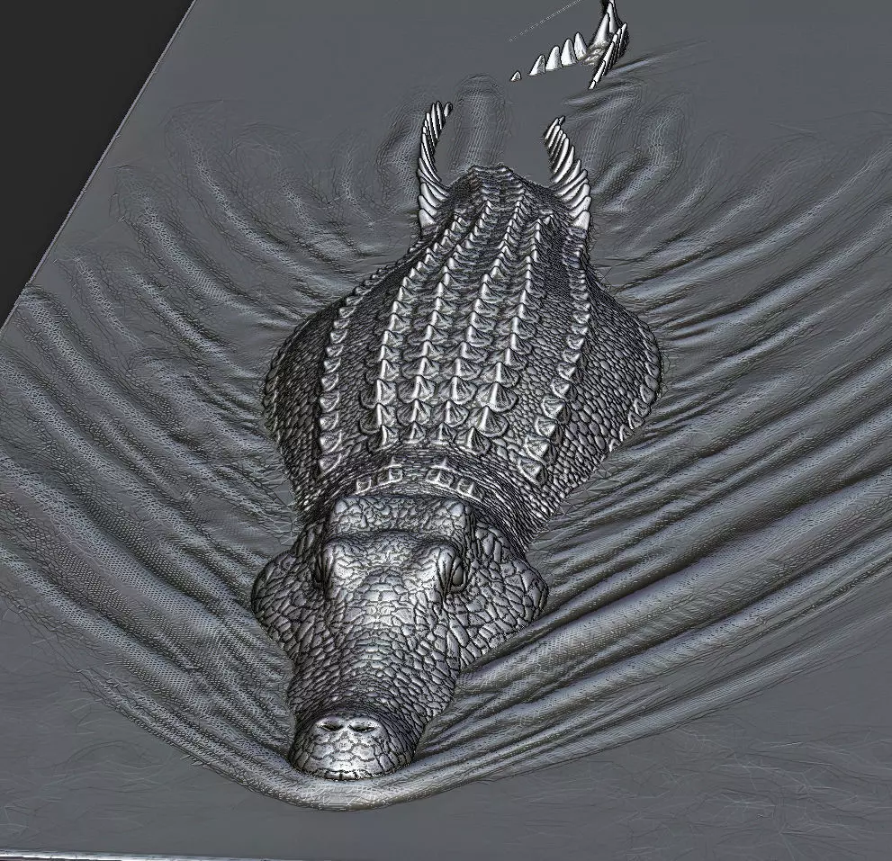 Crocodile for 3D Printing 3D print model