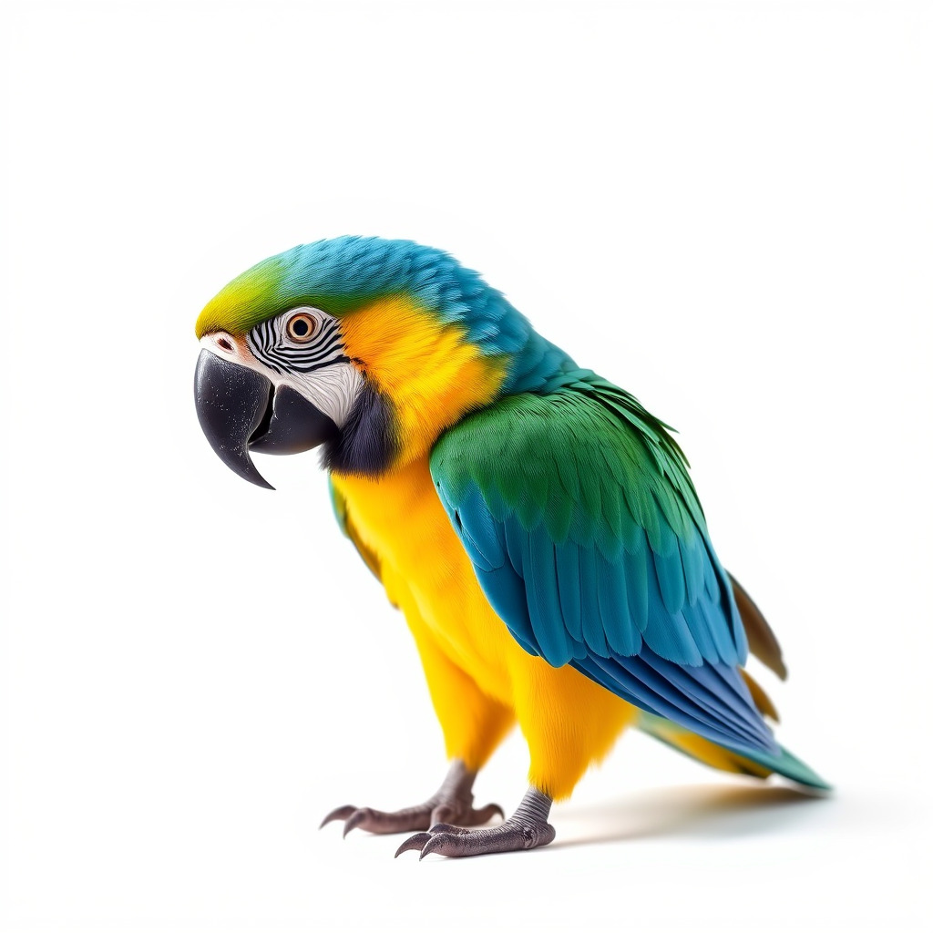 Vibrant Macaw Bird model pack Low-poly 3D model_4