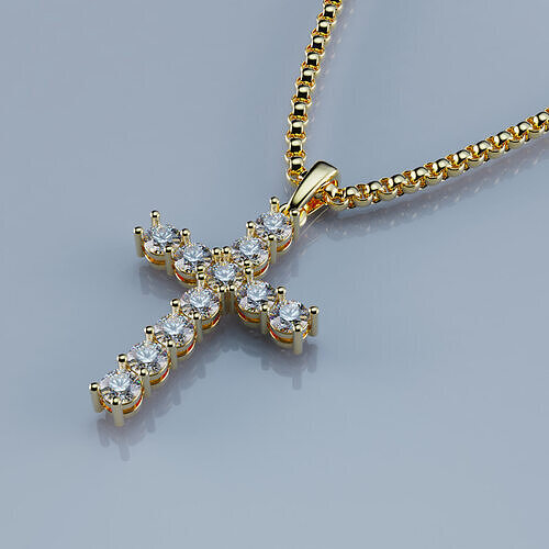 Cross Pendant 3 mm 3D print model 3D print model