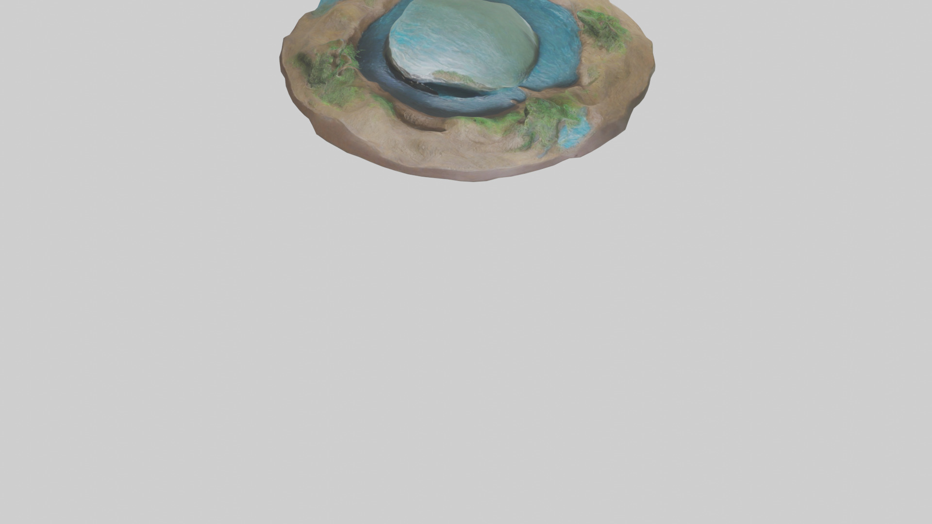 River Bank Sculpture model Low-poly 3D model_8