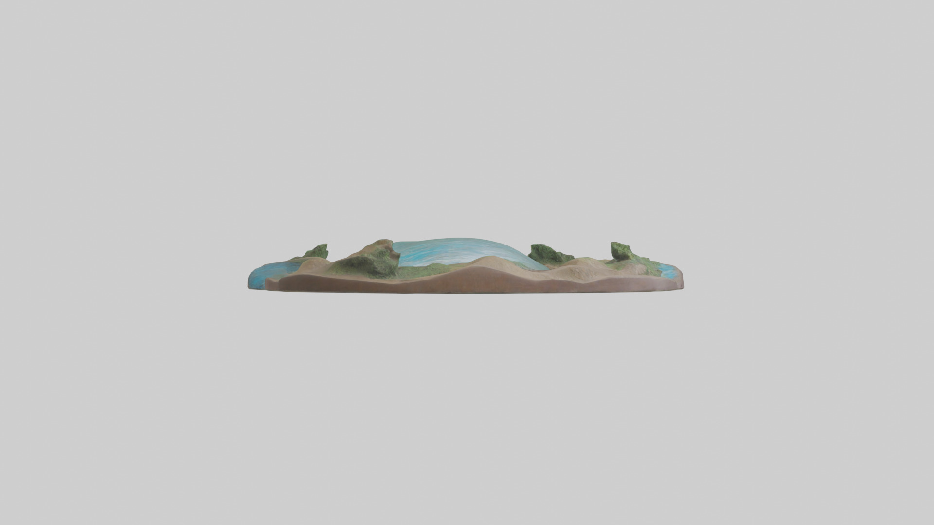River Bank Sculpture model Low-poly 3D model_12