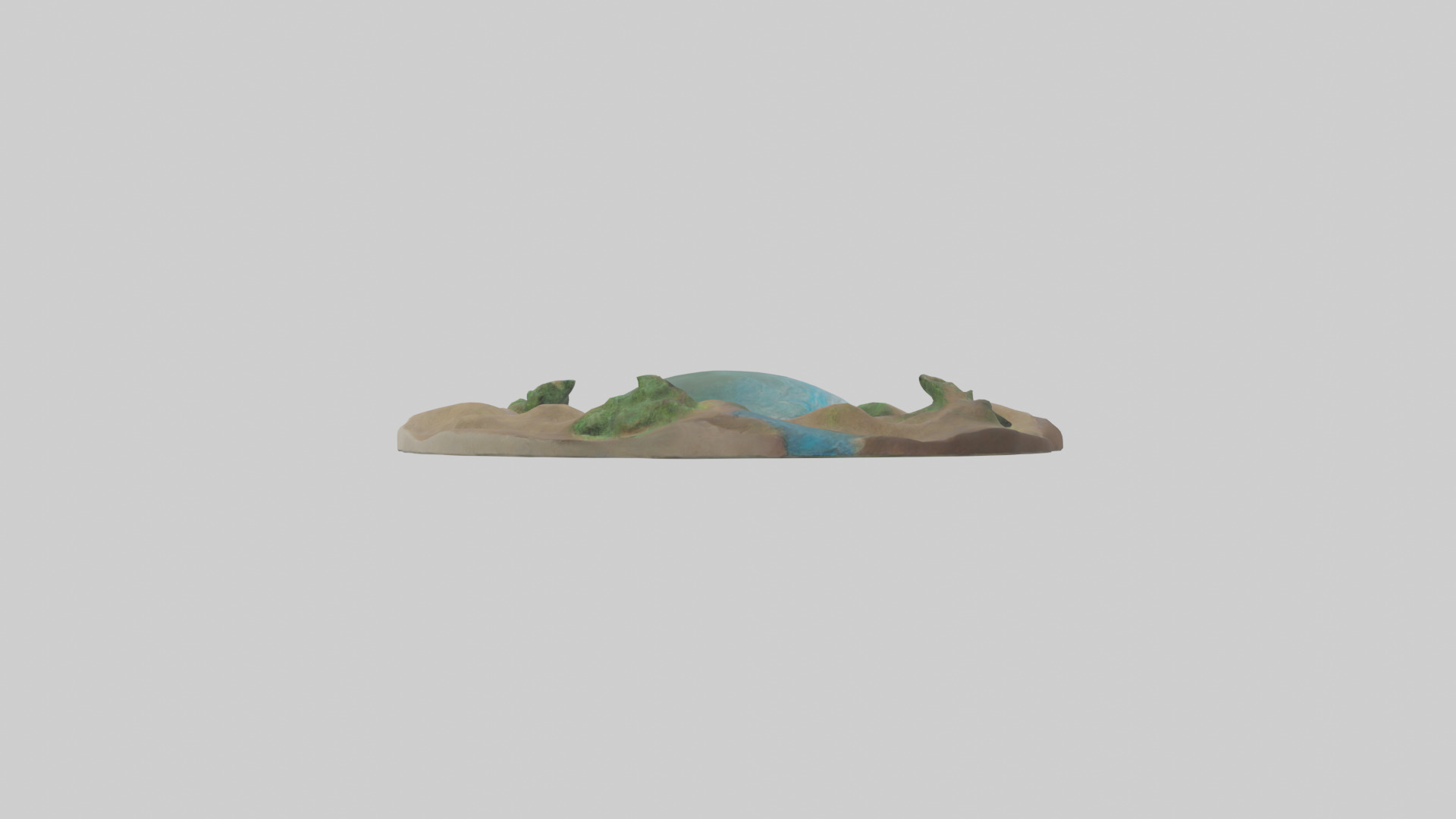 River Bank Sculpture model Low-poly 3D model_16