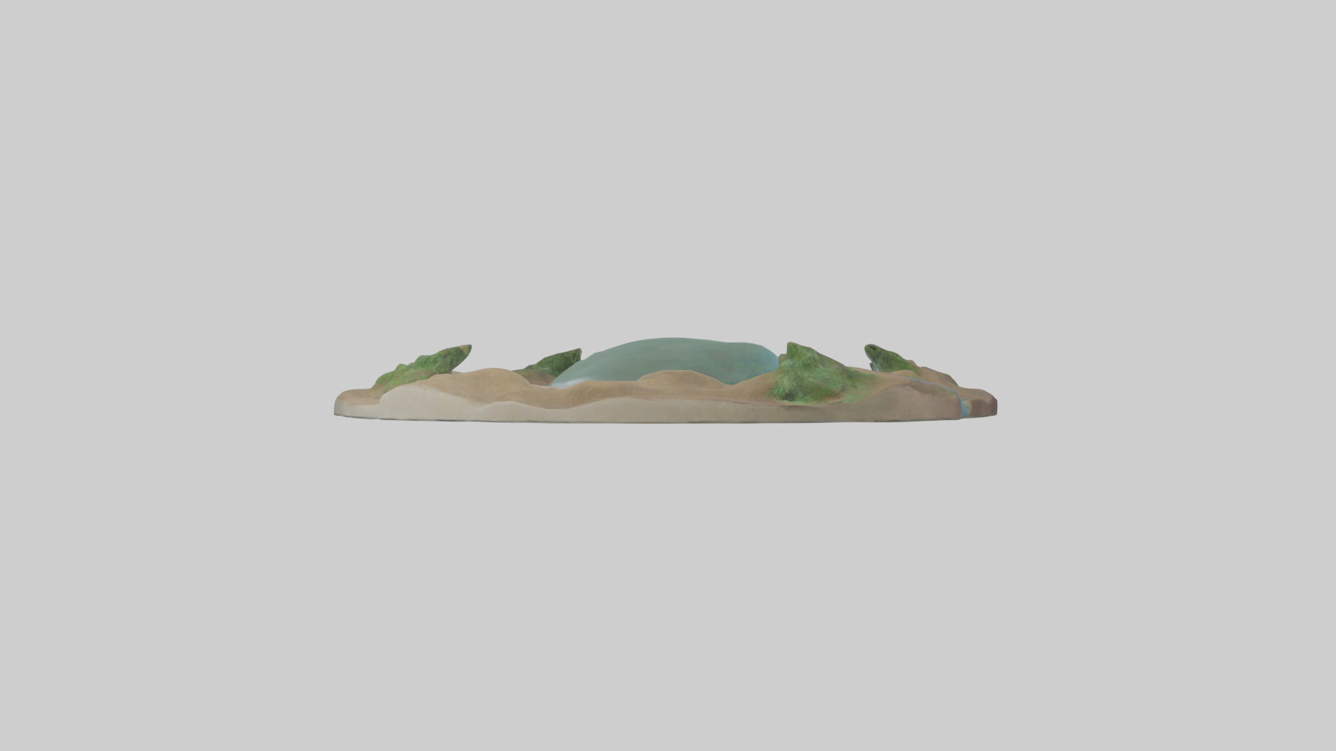 River Bank Sculpture model Low-poly 3D model_5