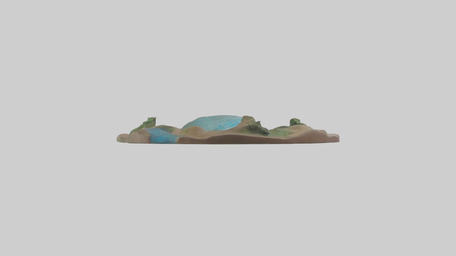 River Bank Sculpture model Low-poly 3D model_10