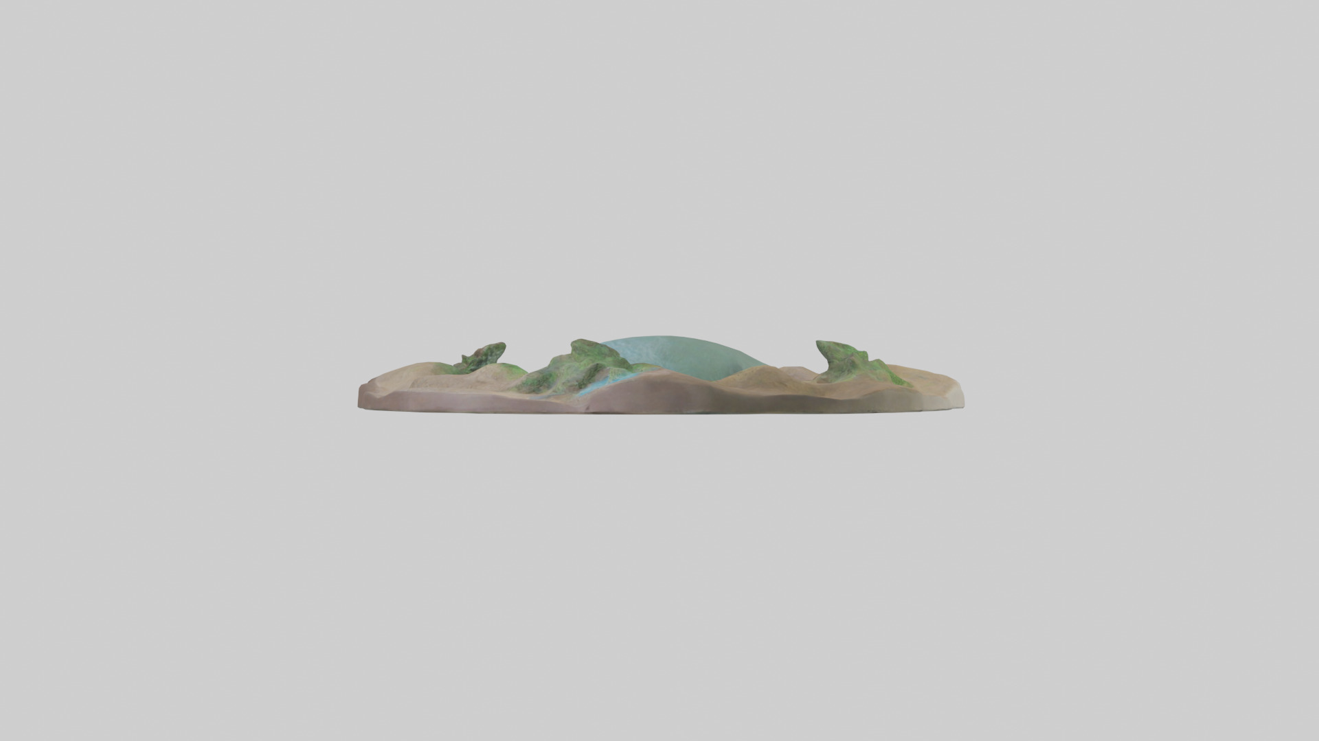 River Bank Sculpture model Low-poly 3D model_15
