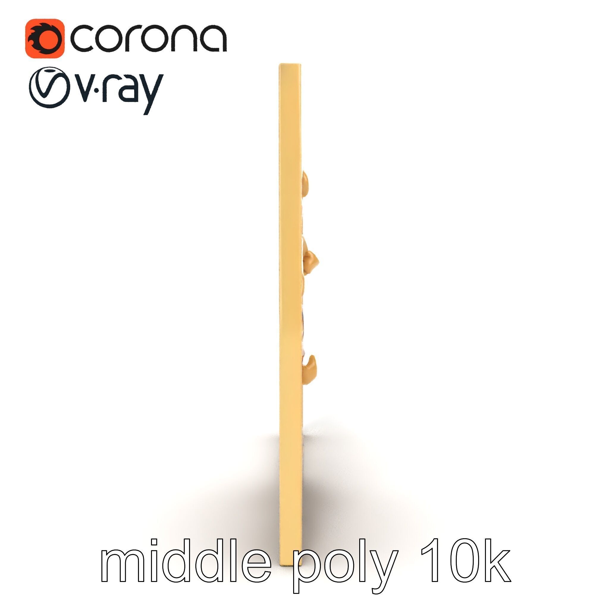 Art Nouveau Botanical Wall Panel model pack Low-poly 3D model_22