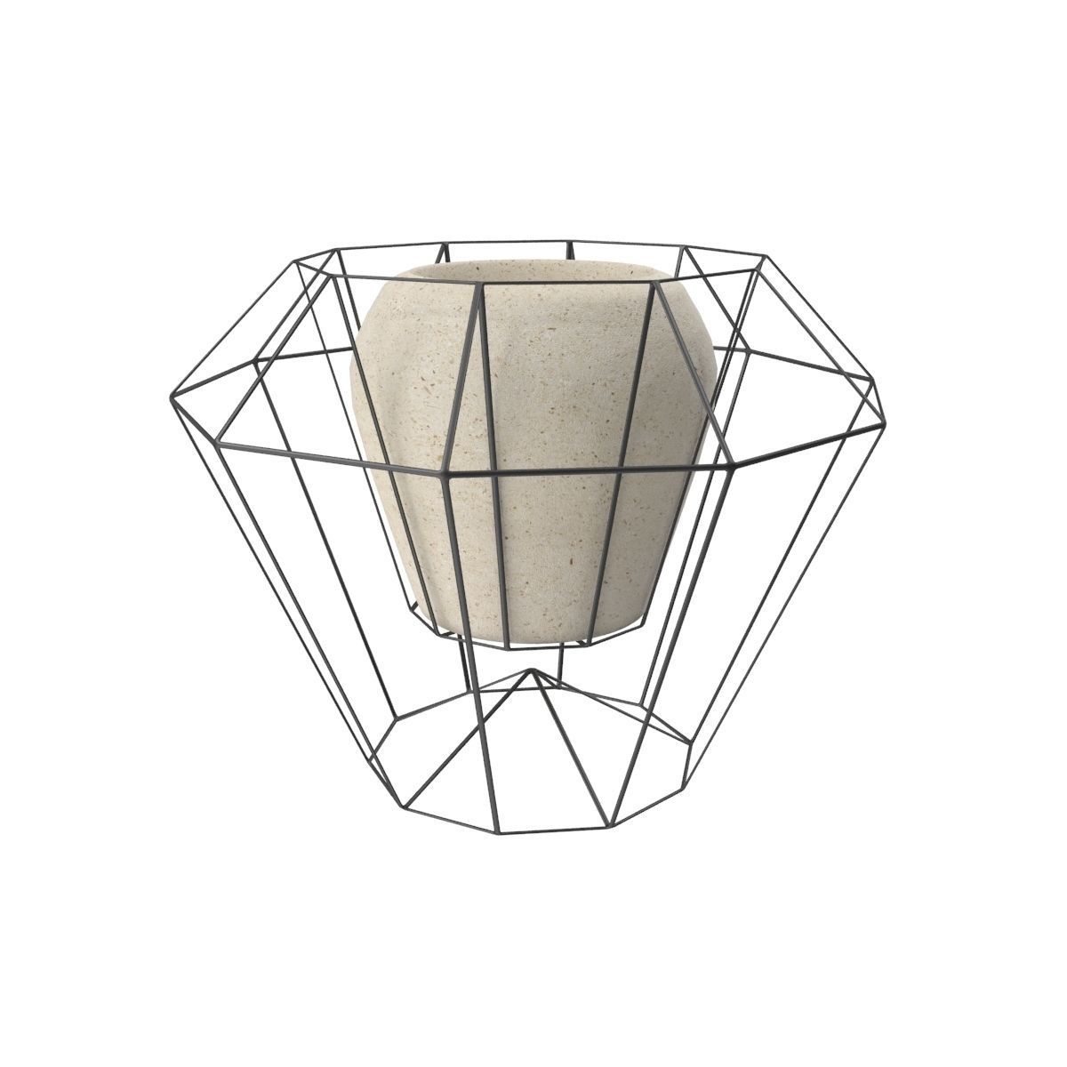 Stone vase on wire  3D model_26