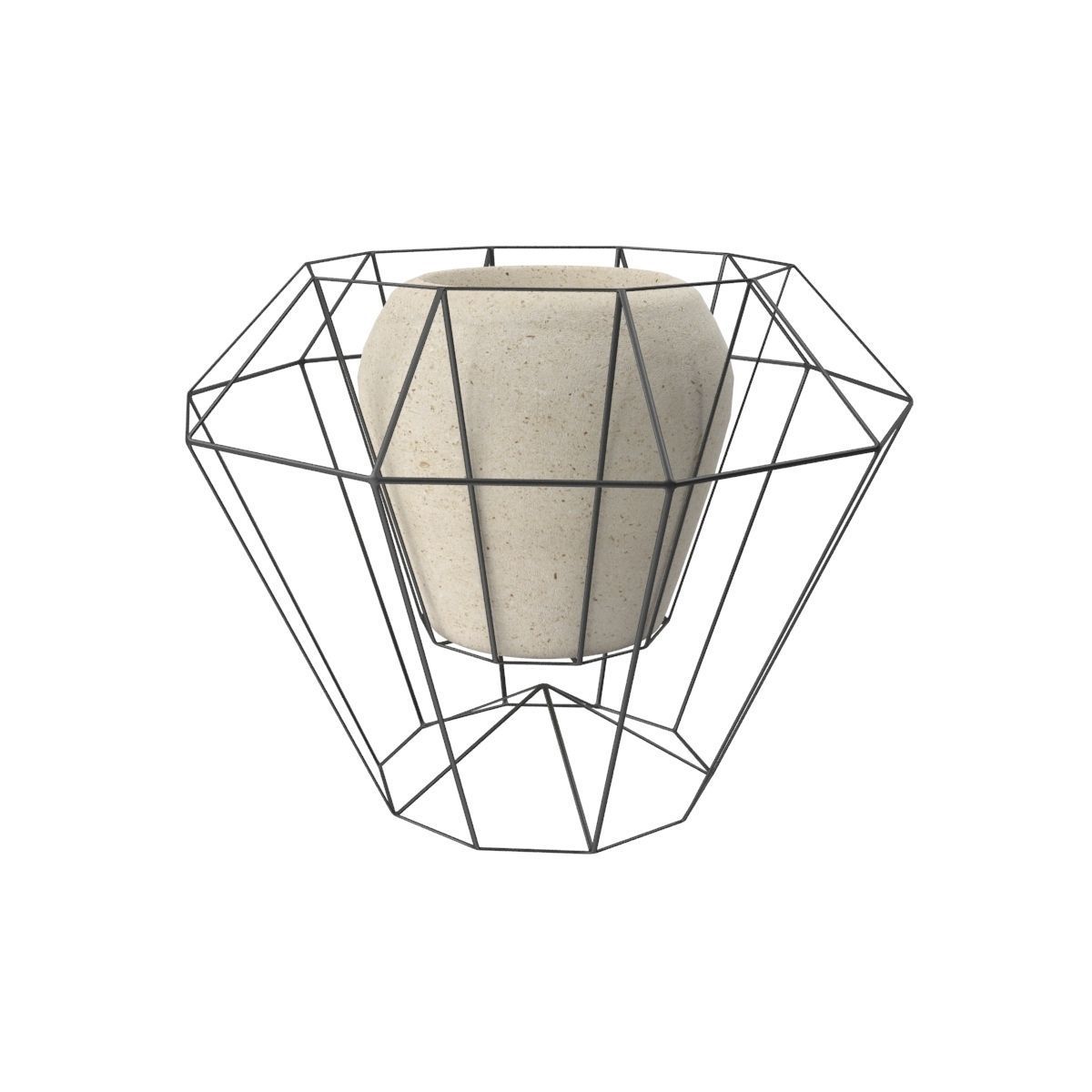 Stone vase on wire  3D model_25