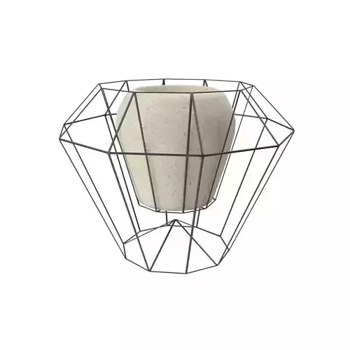 Stone vase on wire  3D model
