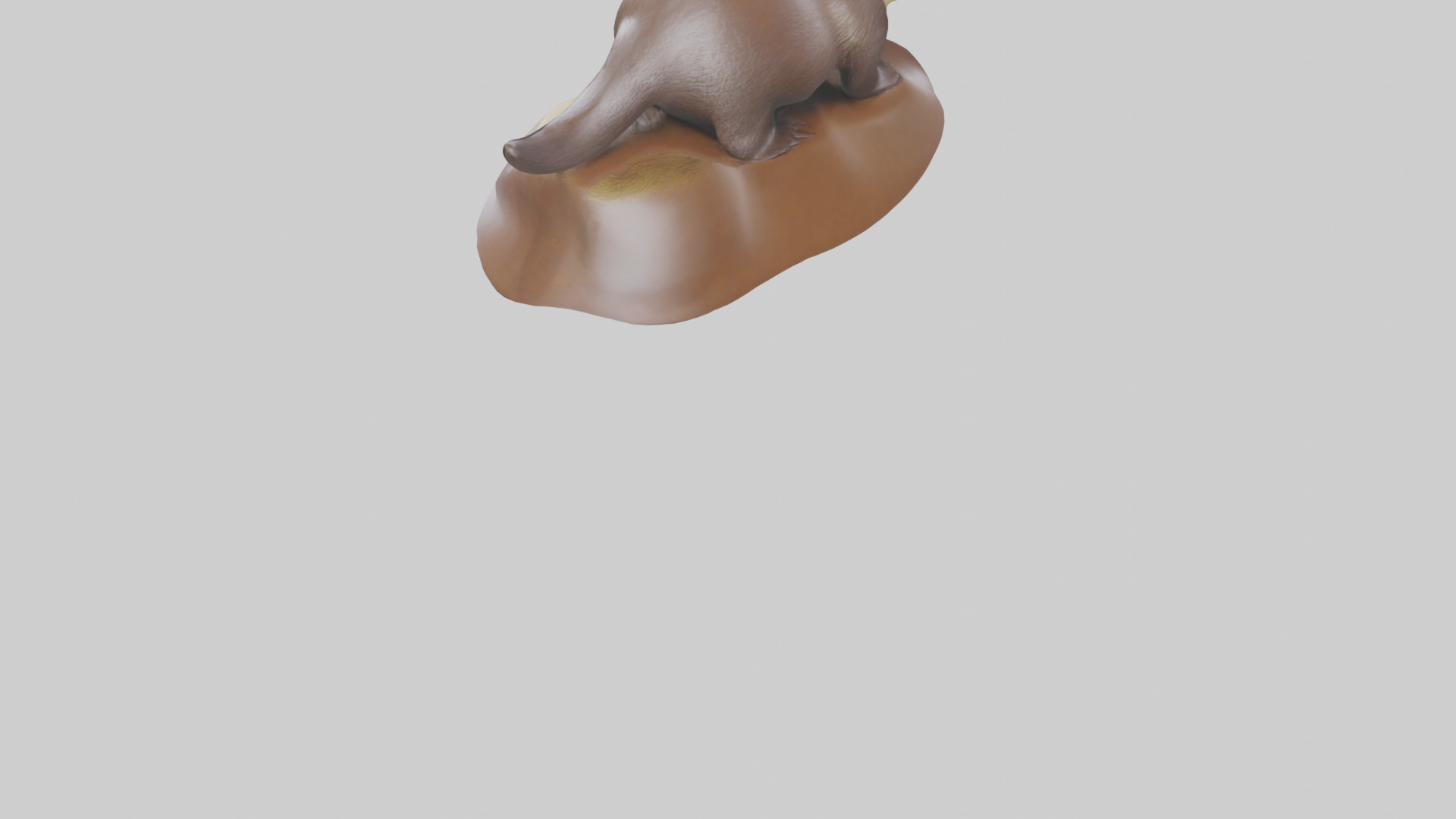 River Otter sliding model Low-poly 3D model_4