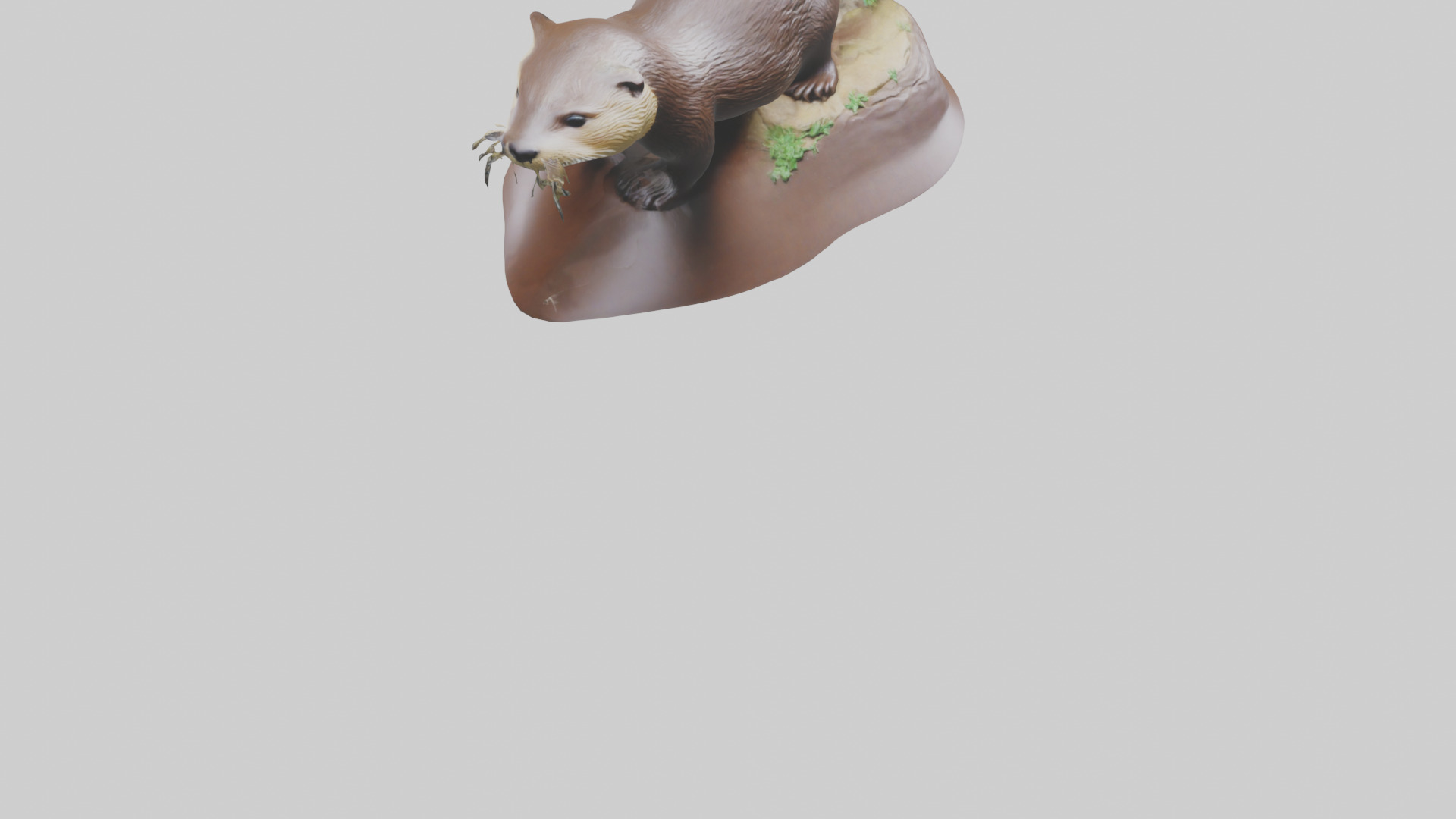 River Otter sliding model Low-poly 3D model_7