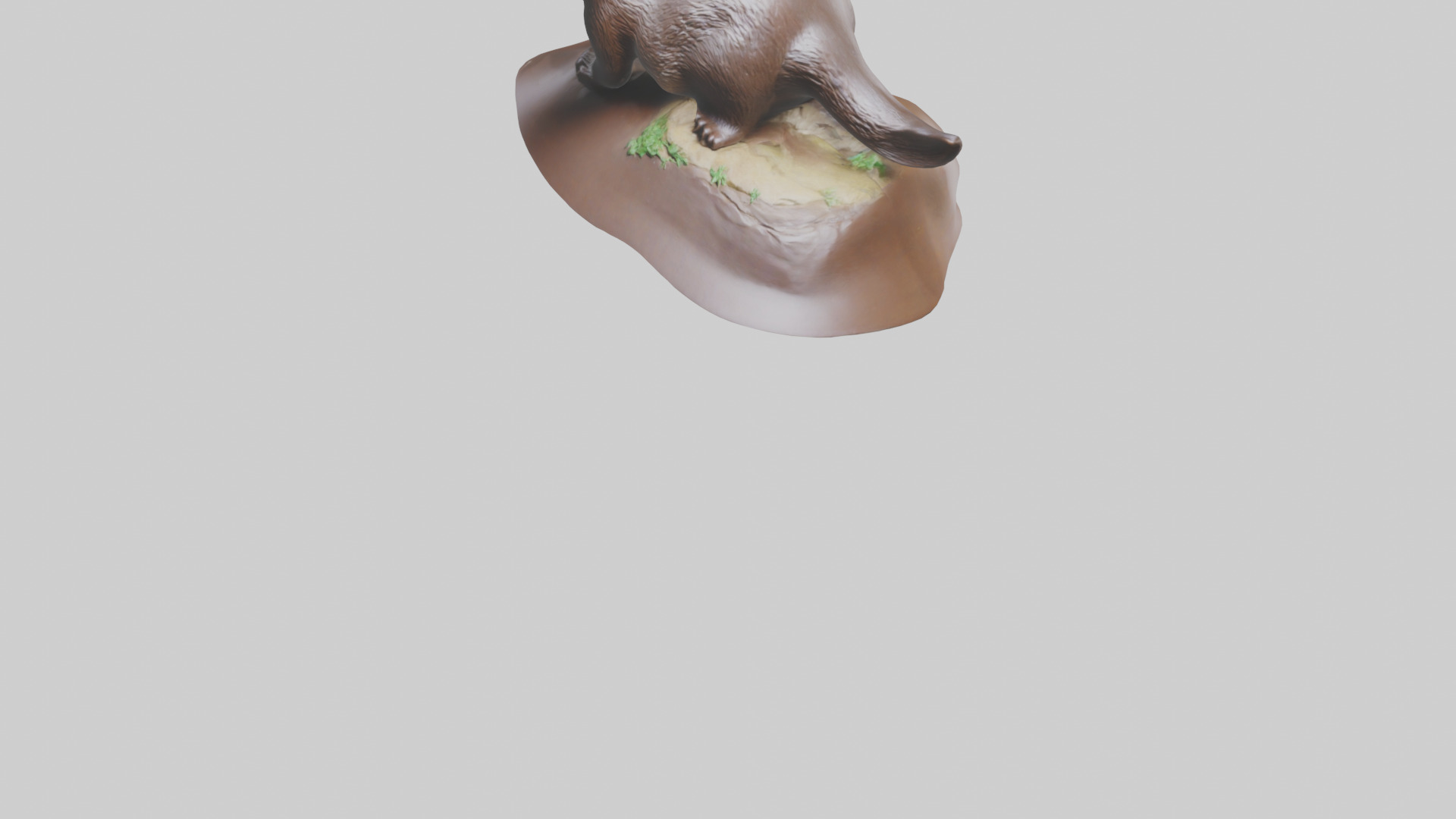 River Otter sliding model Low-poly 3D model_6