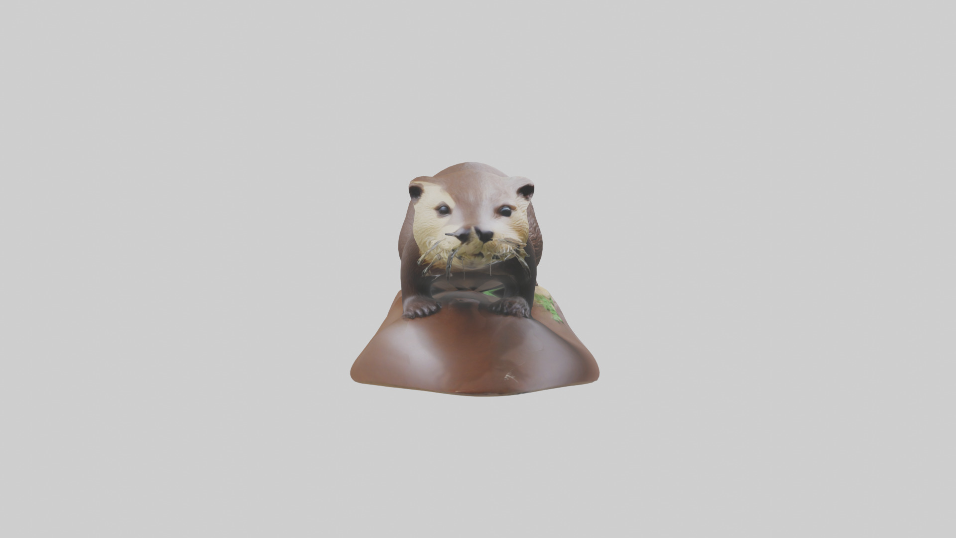 River Otter sliding model Low-poly 3D model_13