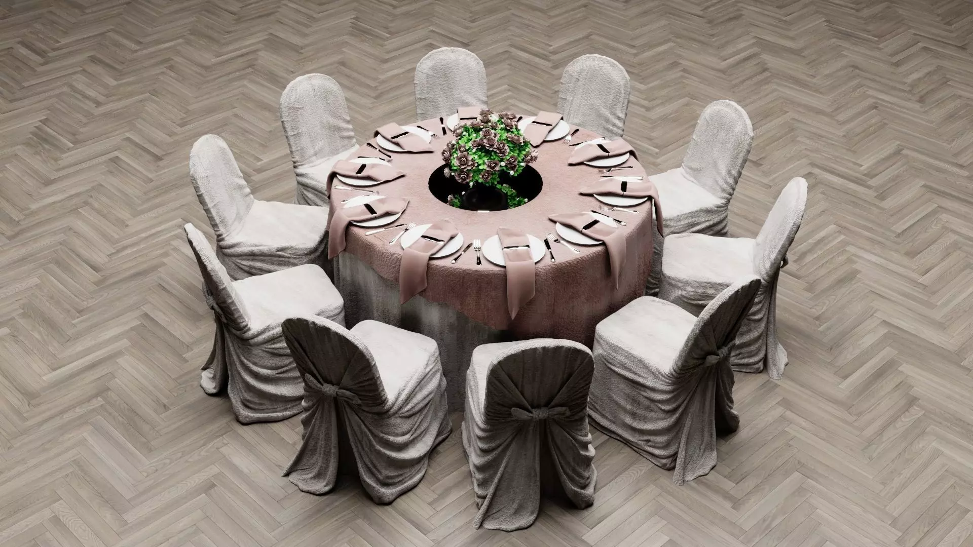 Detail Wedding Table 3D model