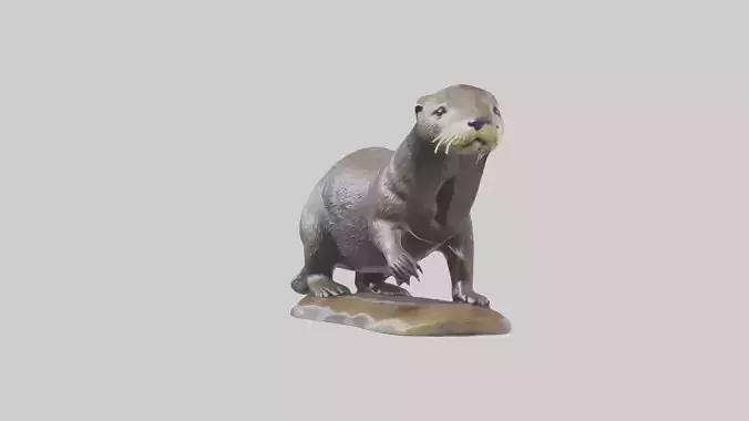 River Otter statue model