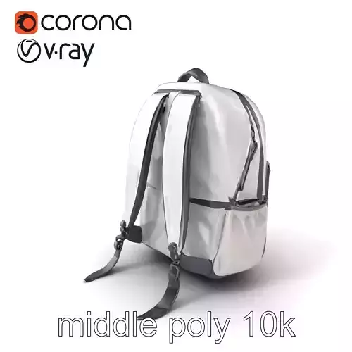Eco-Friendly Sporty Rucksack model pack Low-poly 3D model