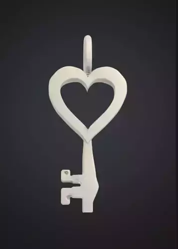 Heart end Key Keychain