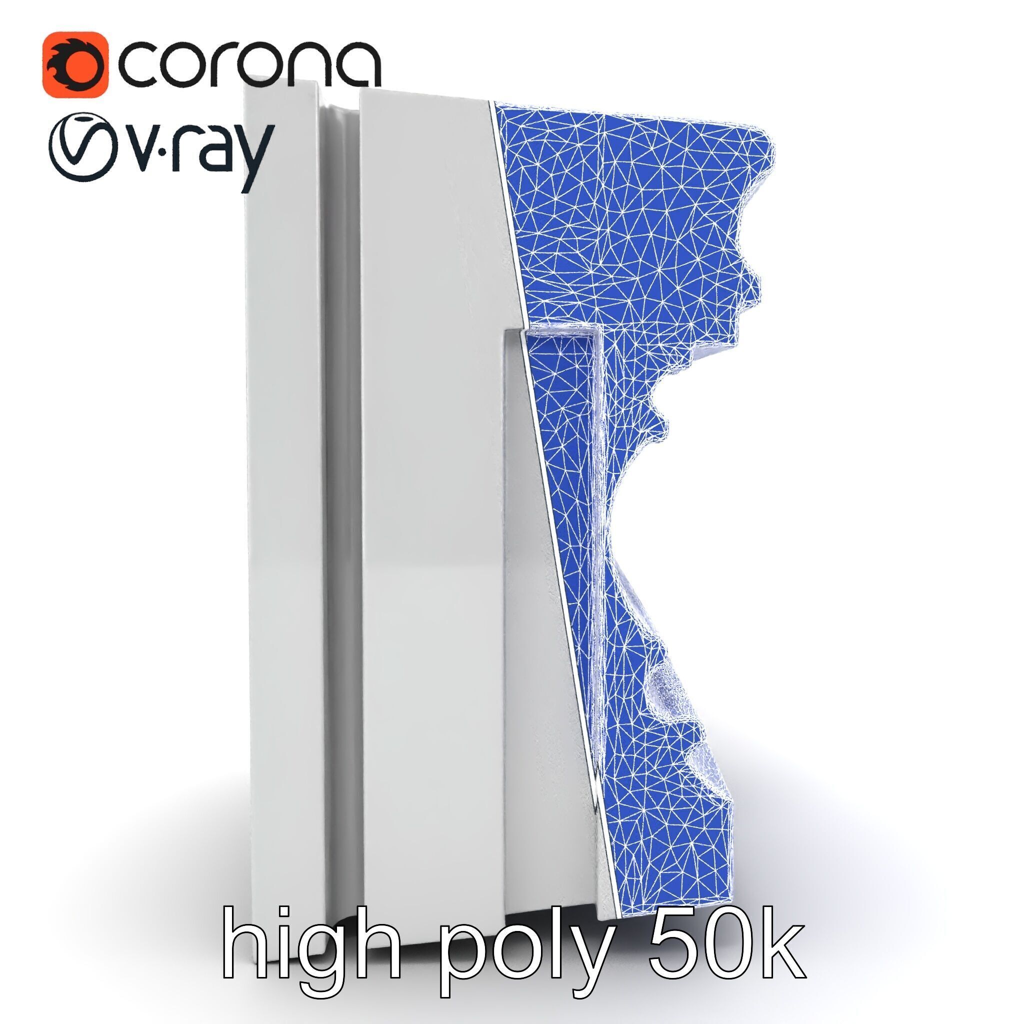 Refined Classic Moldings model pack Low-poly 3D model_15