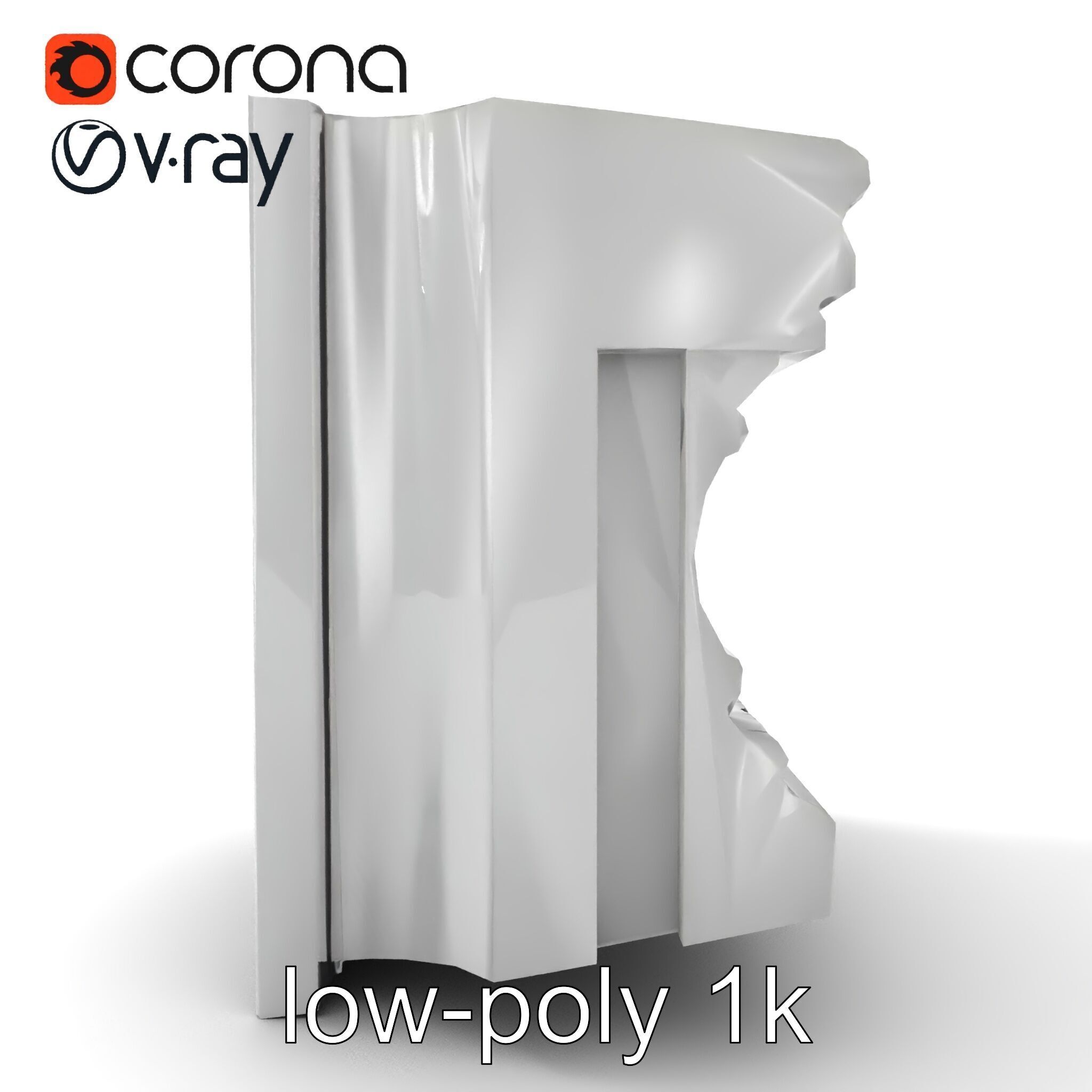 Refined Classic Moldings model pack Low-poly 3D model_26