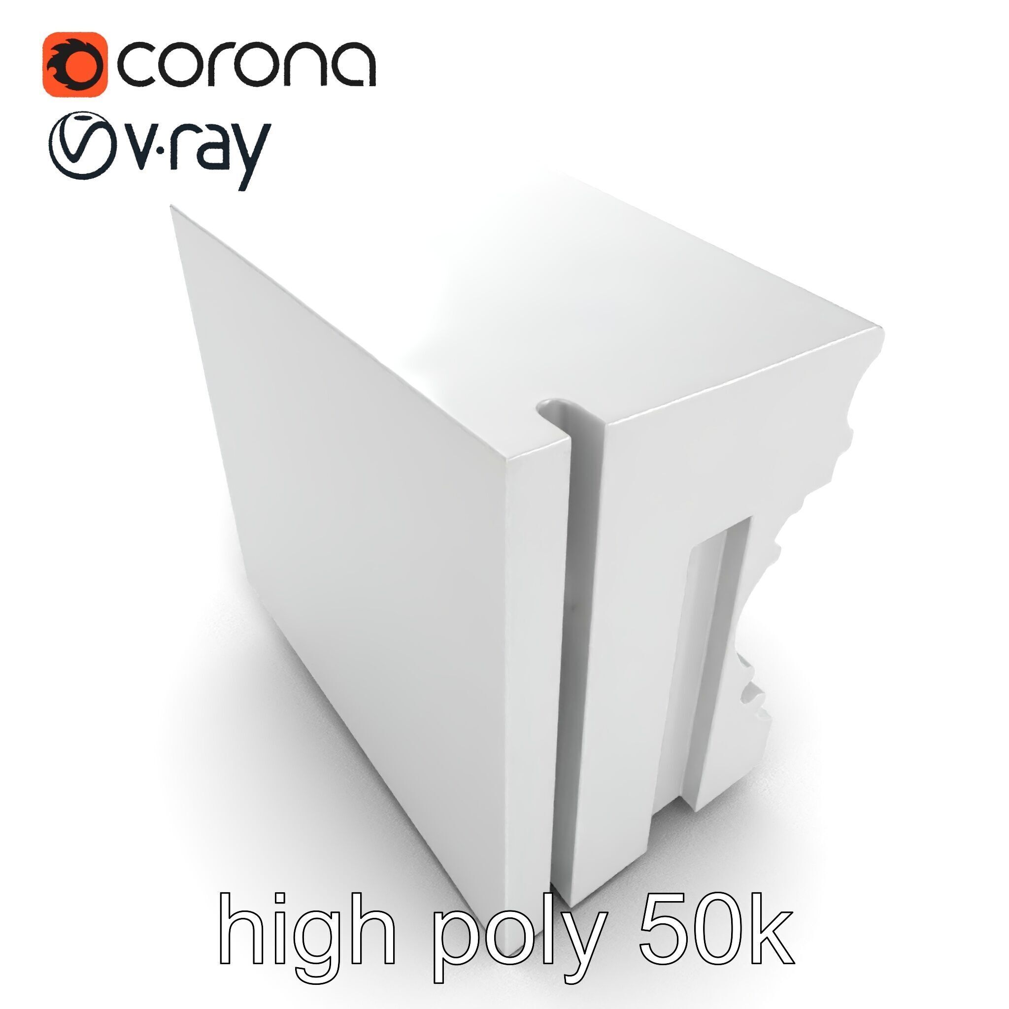 Refined Classic Moldings model pack Low-poly 3D model_25