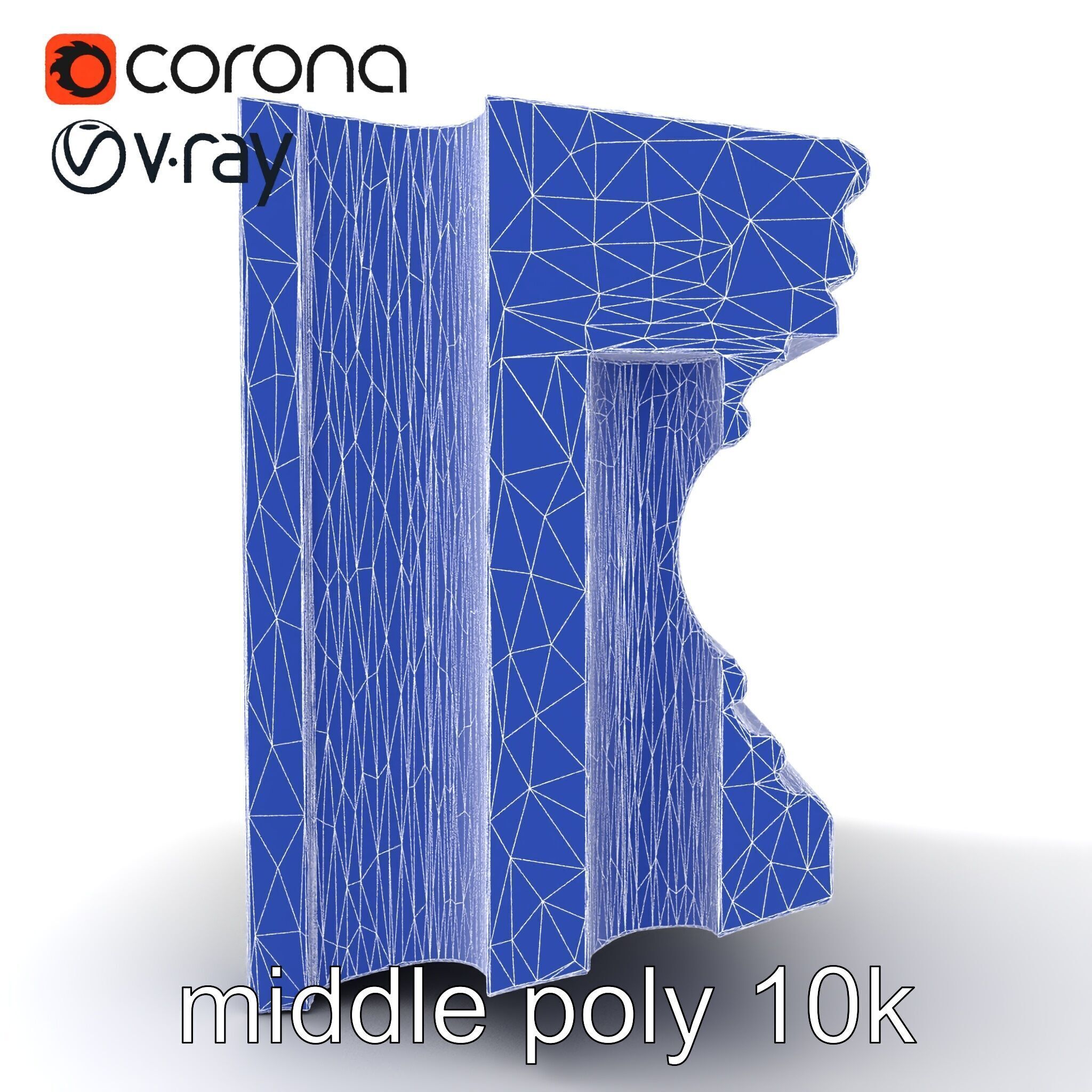 Refined Classic Moldings model pack Low-poly 3D model_30