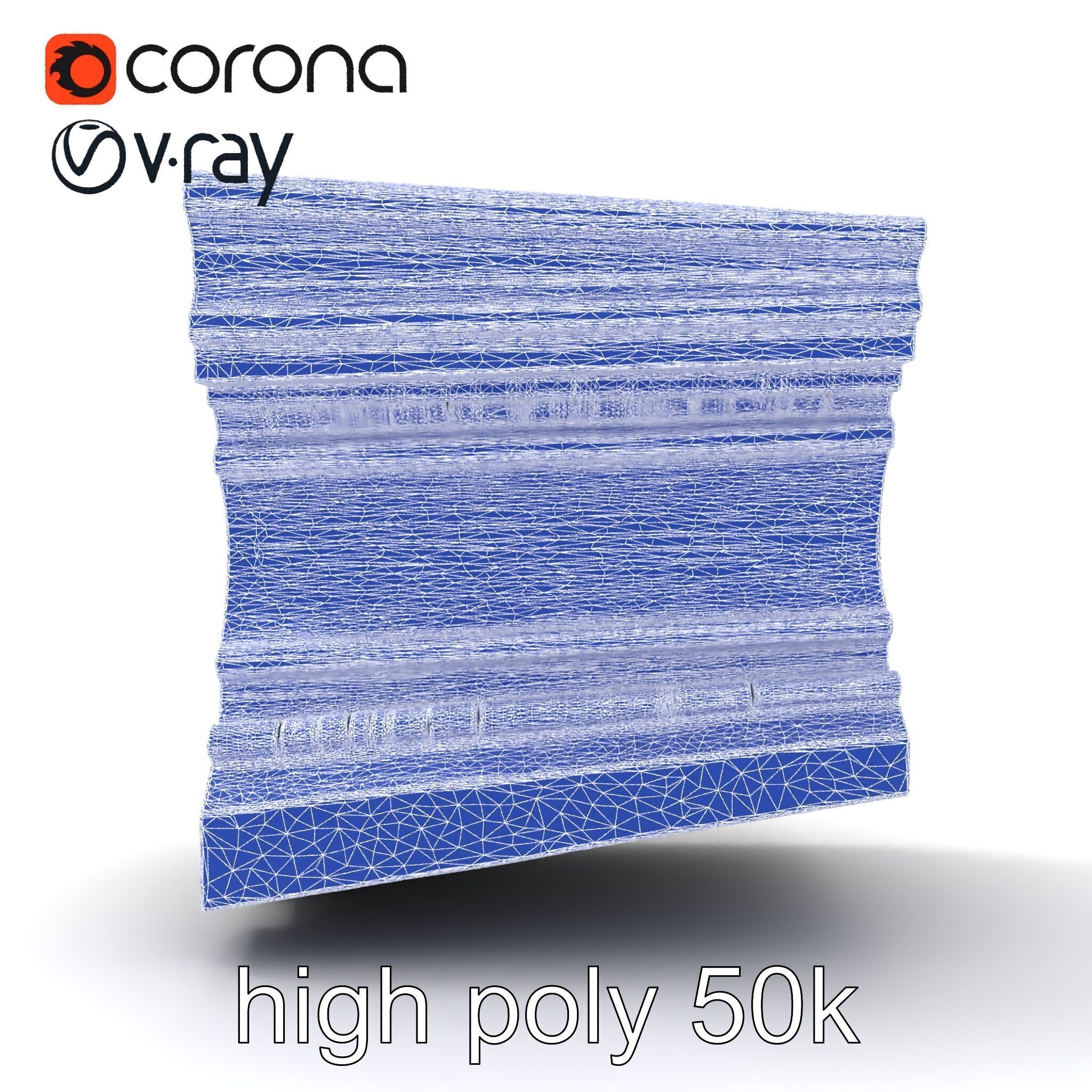 Refined Classic Moldings model pack Low-poly 3D model_29