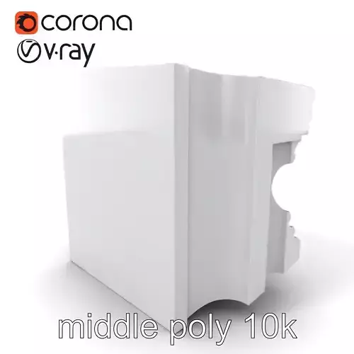Refined Classic Moldings model pack Low-poly 3D model