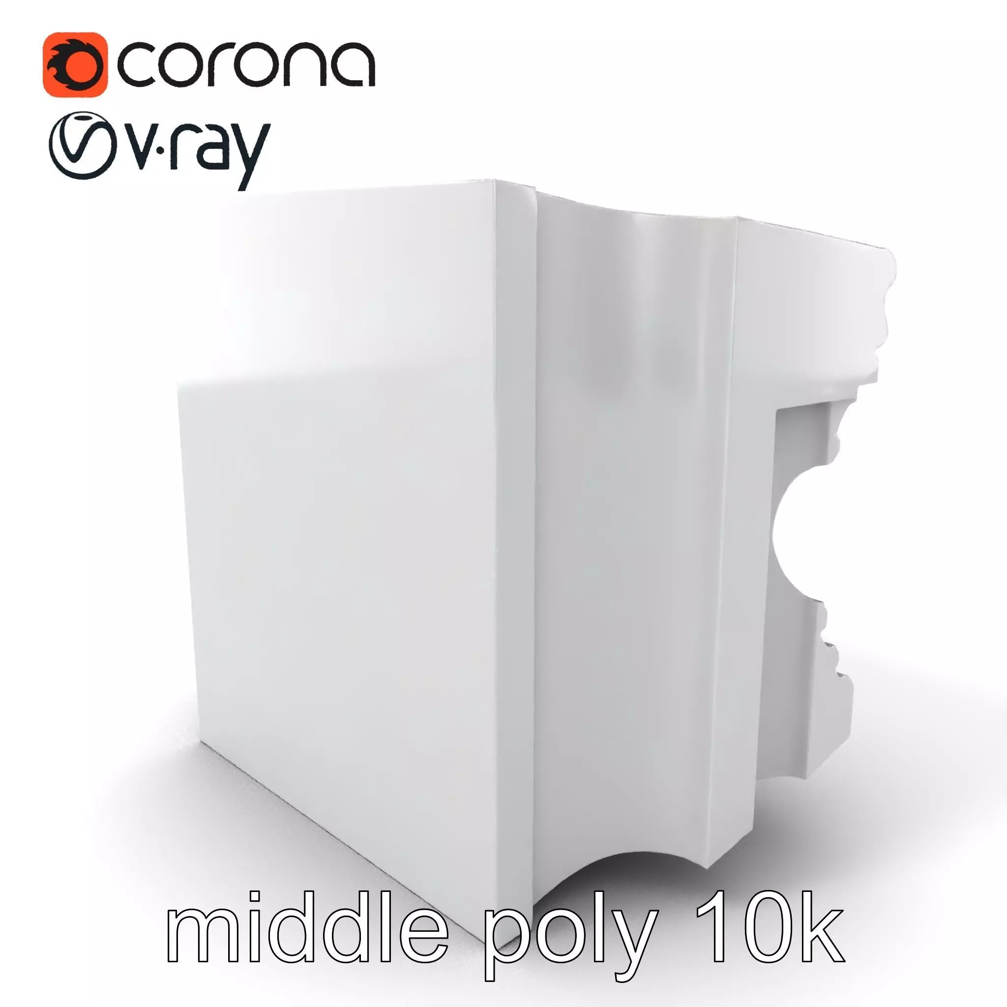 Refined Classic Moldings model pack Low-poly 3D model_0