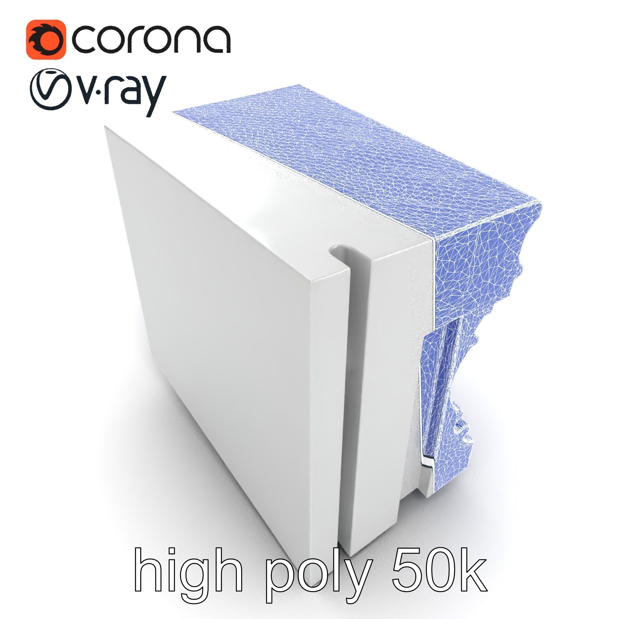 Refined Classic Moldings model pack Low-poly 3D model_10