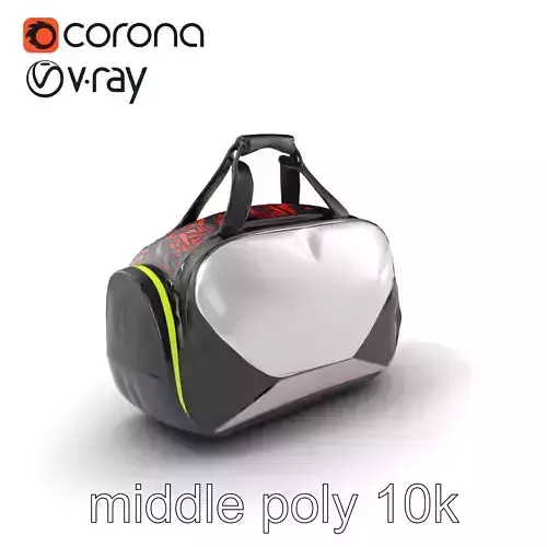 Ergonomic Athletic Gear Bag model pack Low-poly 3D model
