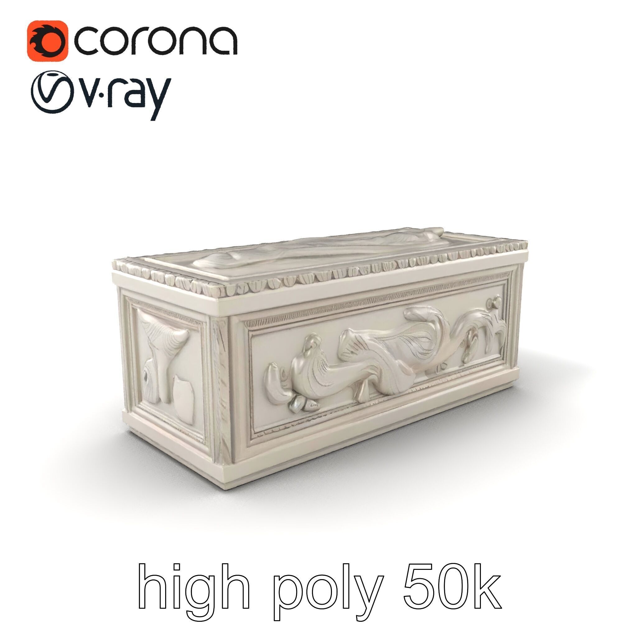 Giant Molding Elements Architectural Decor model pack Low-poly 3D model_2