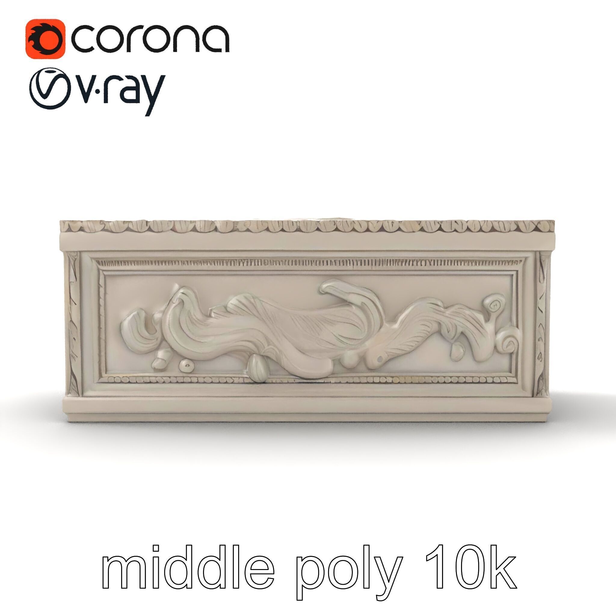 Giant Molding Elements Architectural Decor model pack Low-poly 3D model_18