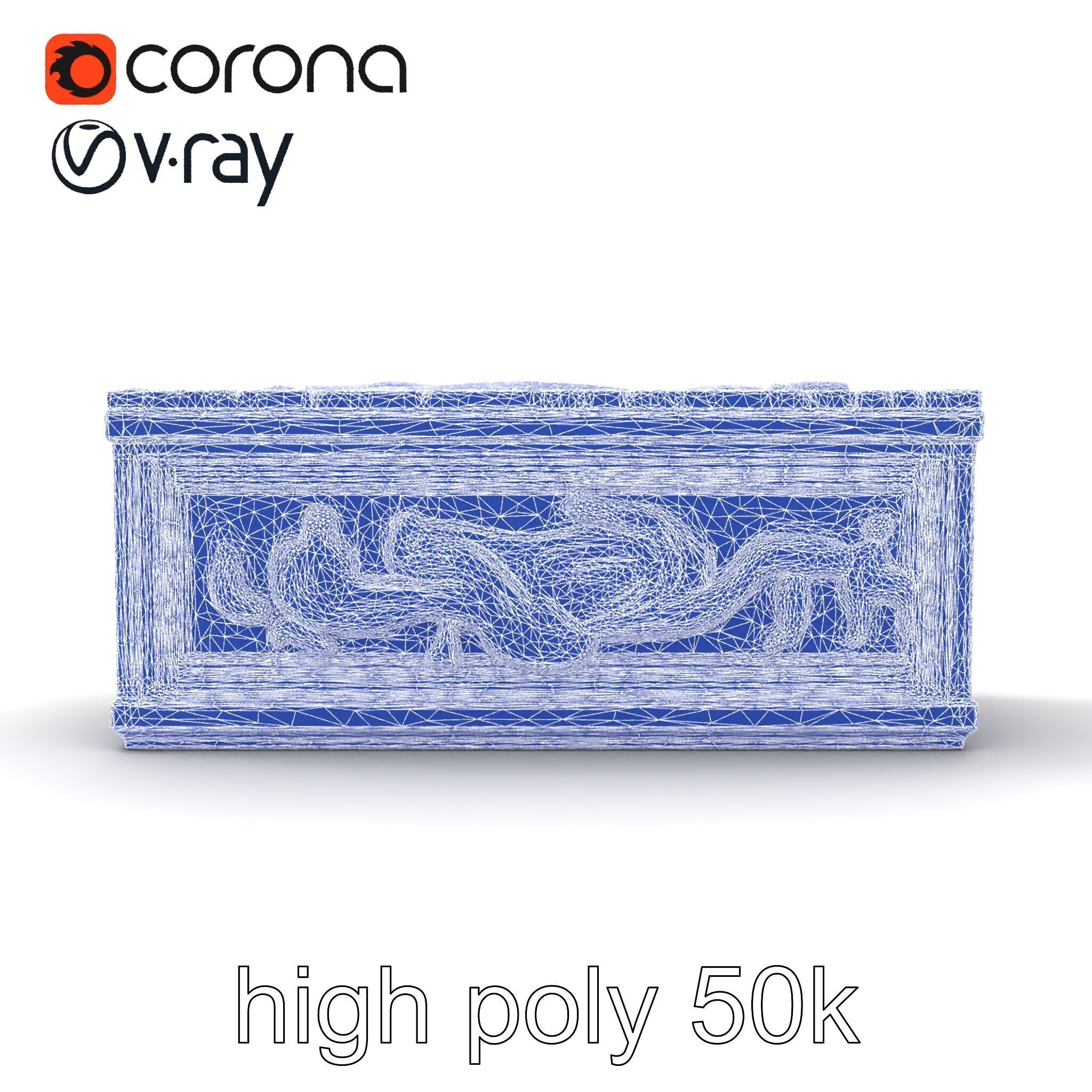 Giant Molding Elements Architectural Decor model pack Low-poly 3D model_32