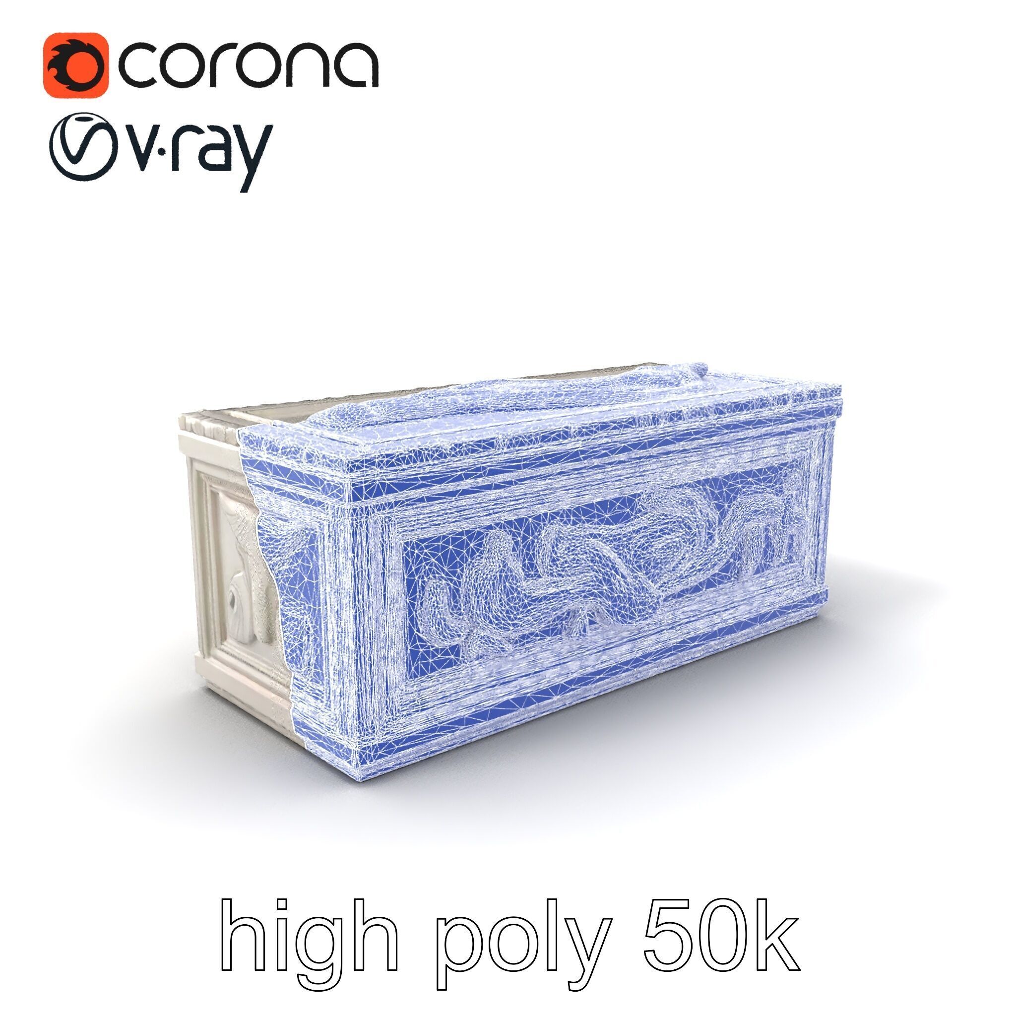 Giant Molding Elements Architectural Decor model pack Low-poly 3D model_10