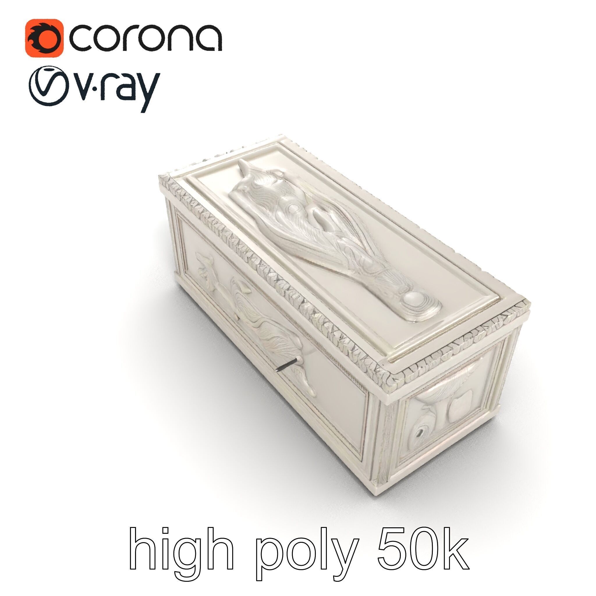 Giant Molding Elements Architectural Decor model pack Low-poly 3D model_12