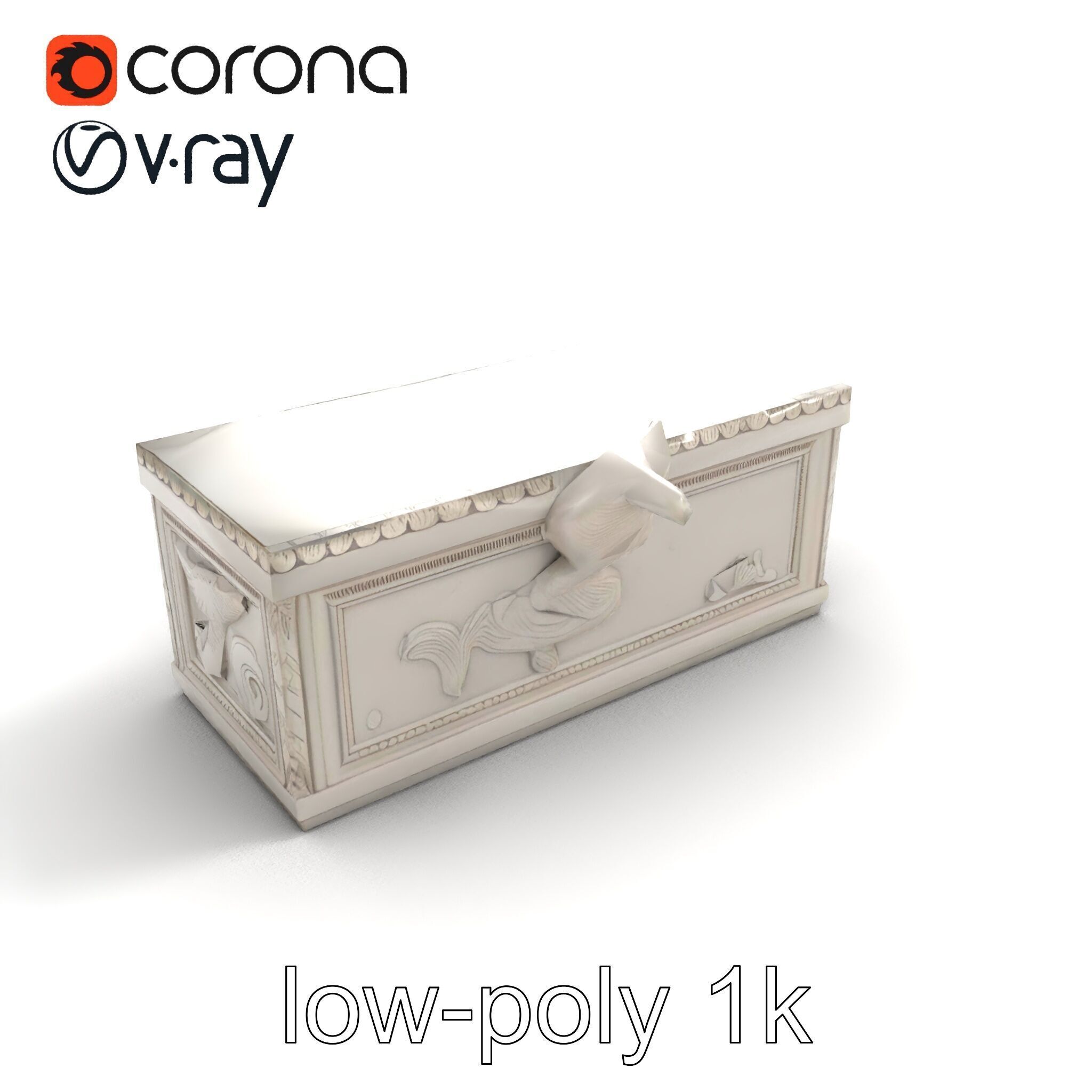 Giant Molding Elements Architectural Decor model pack Low-poly 3D model_9