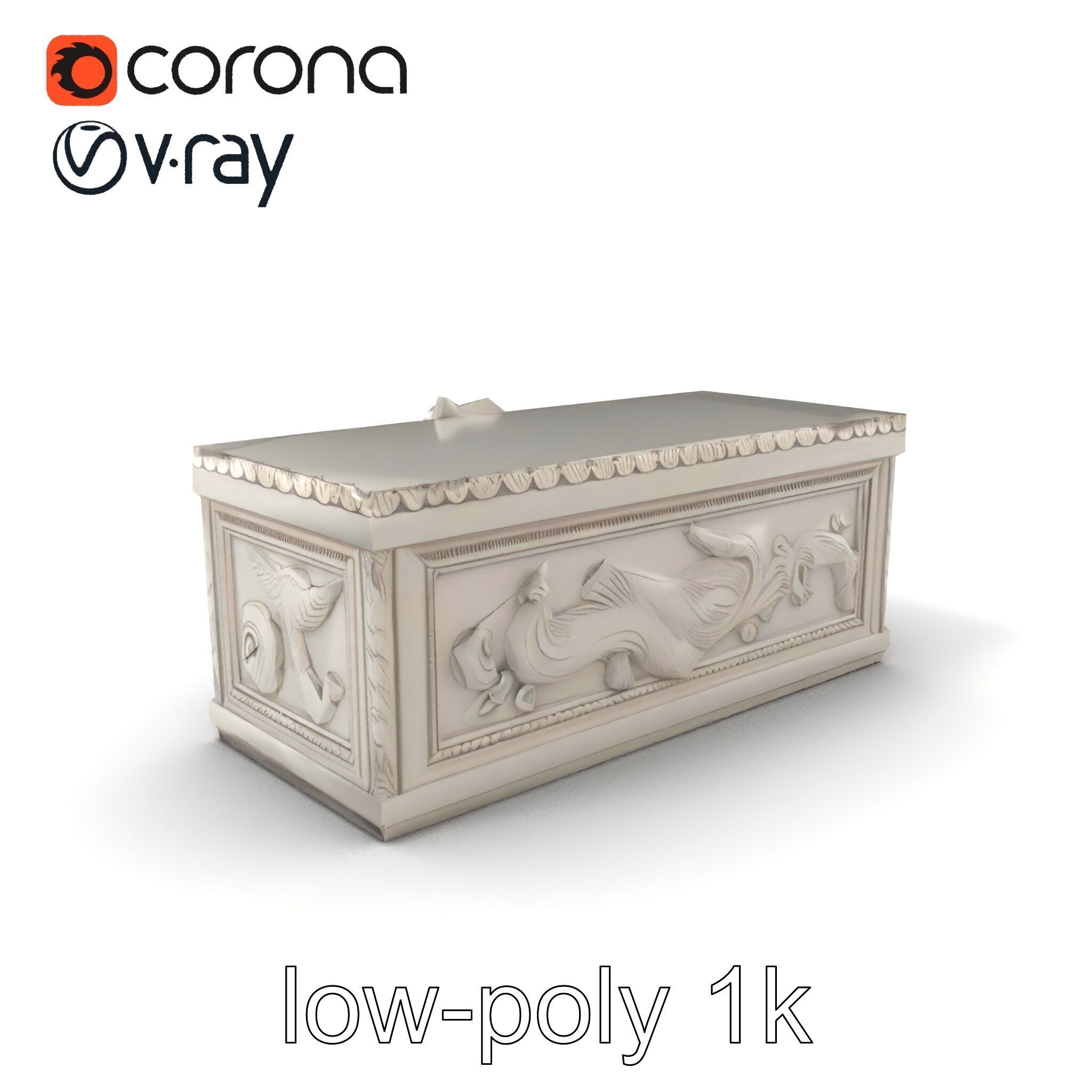 Giant Molding Elements Architectural Decor model pack Low-poly 3D model_5