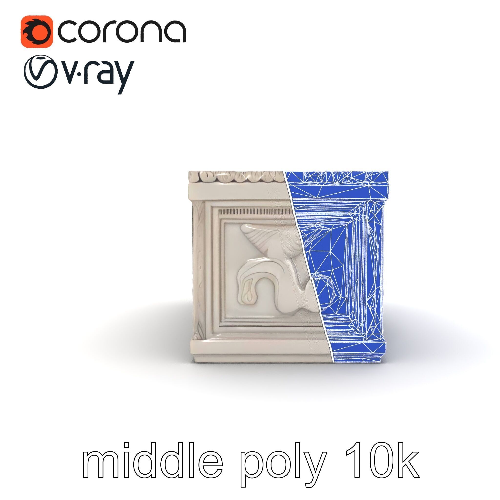 Giant Molding Elements Architectural Decor model pack Low-poly 3D model_29