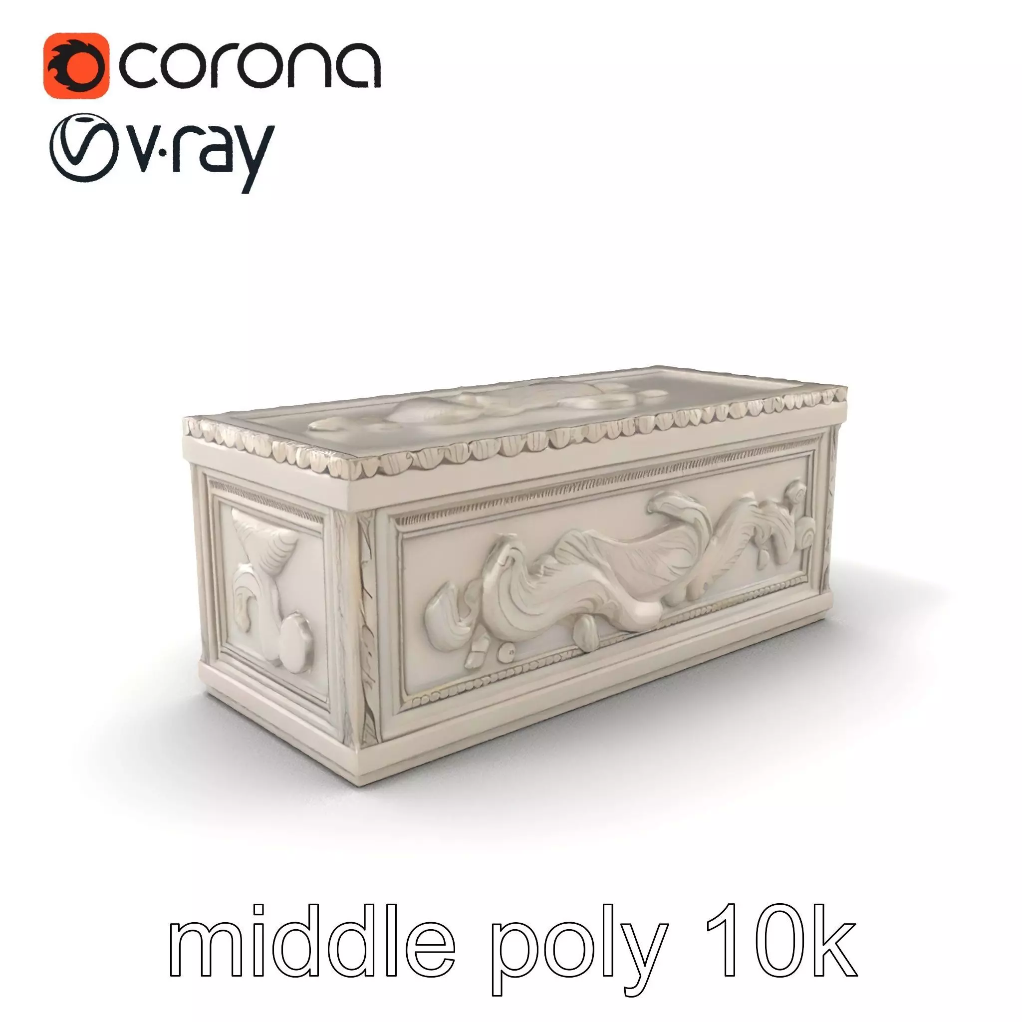 Giant Molding Elements Architectural Decor model pack Low-poly 3D model_0