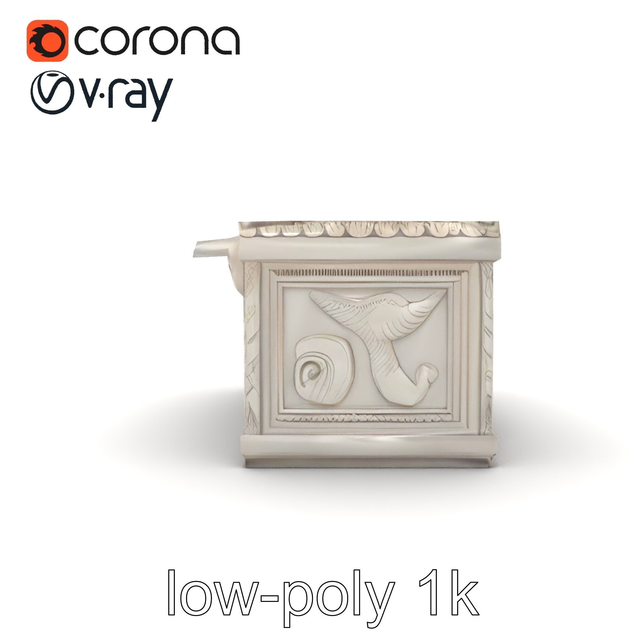 Giant Molding Elements Architectural Decor model pack Low-poly 3D model_23