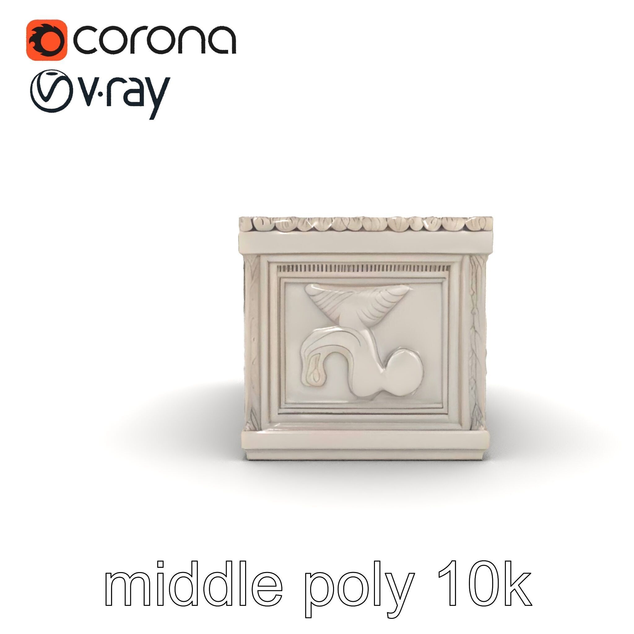 Giant Molding Elements Architectural Decor model pack Low-poly 3D model_27