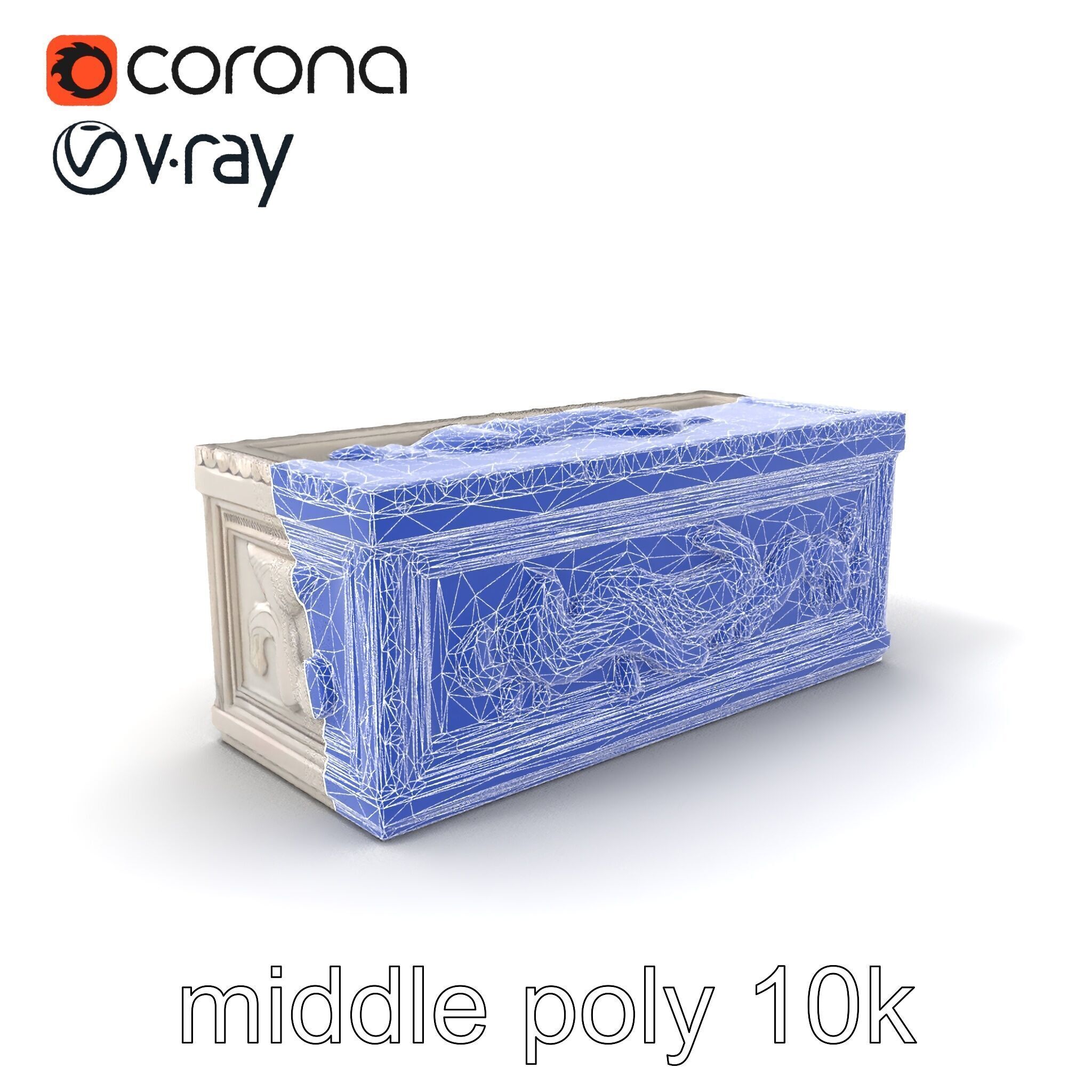 Giant Molding Elements Architectural Decor model pack Low-poly 3D model_6