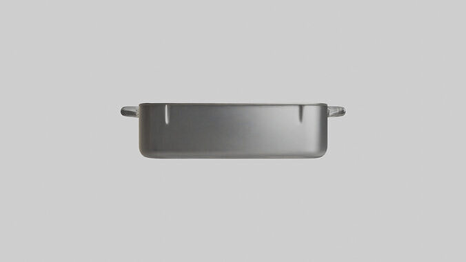 Roasting Pan model Low-poly 3D model 3