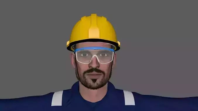 BOILER SUIT CHARACTER 10 3D MODEL