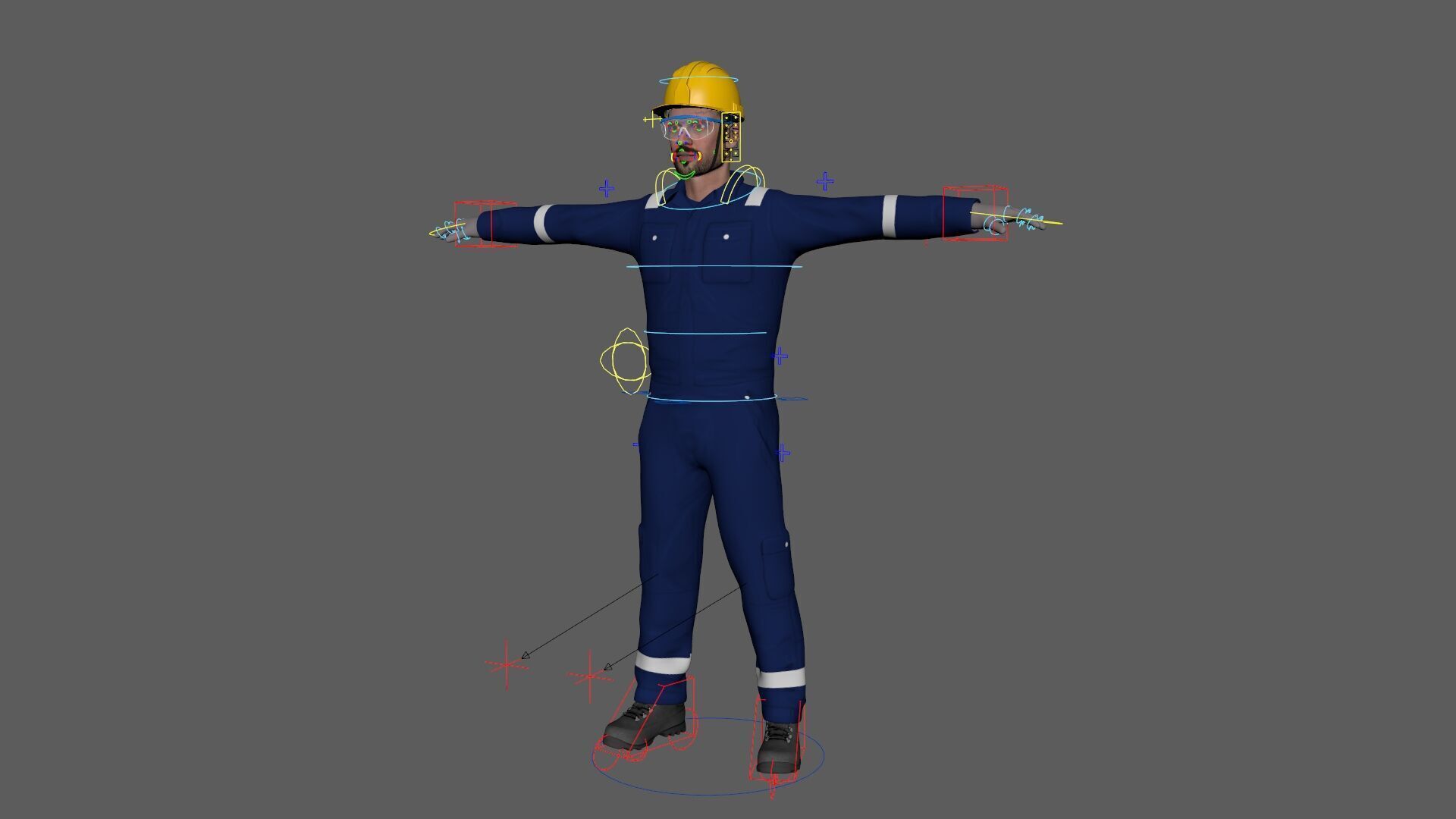 BOILER SUIT CHARACTER 10 3D MODEL 3D model_3