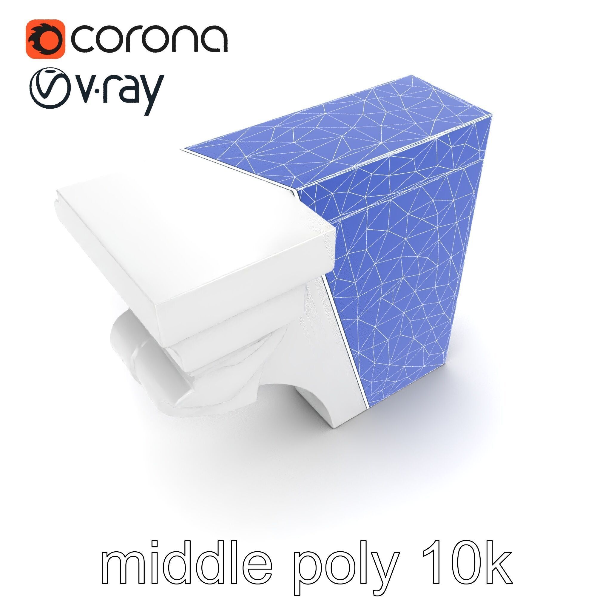 Intricate Ornamental Molding Relief model pack Low-poly 3D model_26