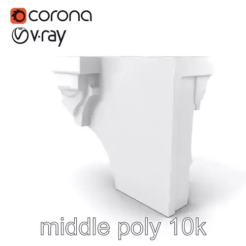 Intricate Ornamental Molding Relief model pack Low-poly 3D model