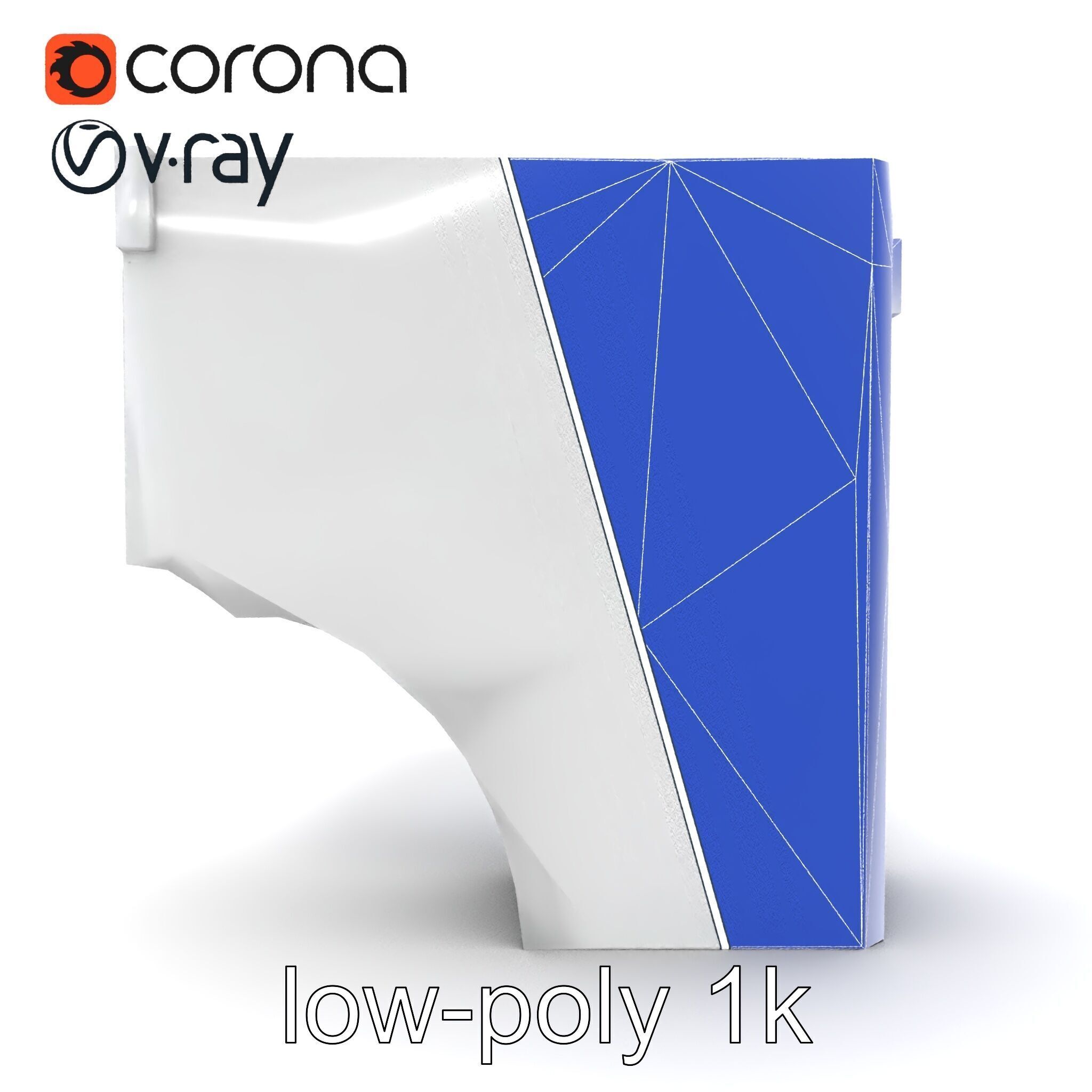 Intricate Ornamental Molding Relief model pack Low-poly 3D model_31