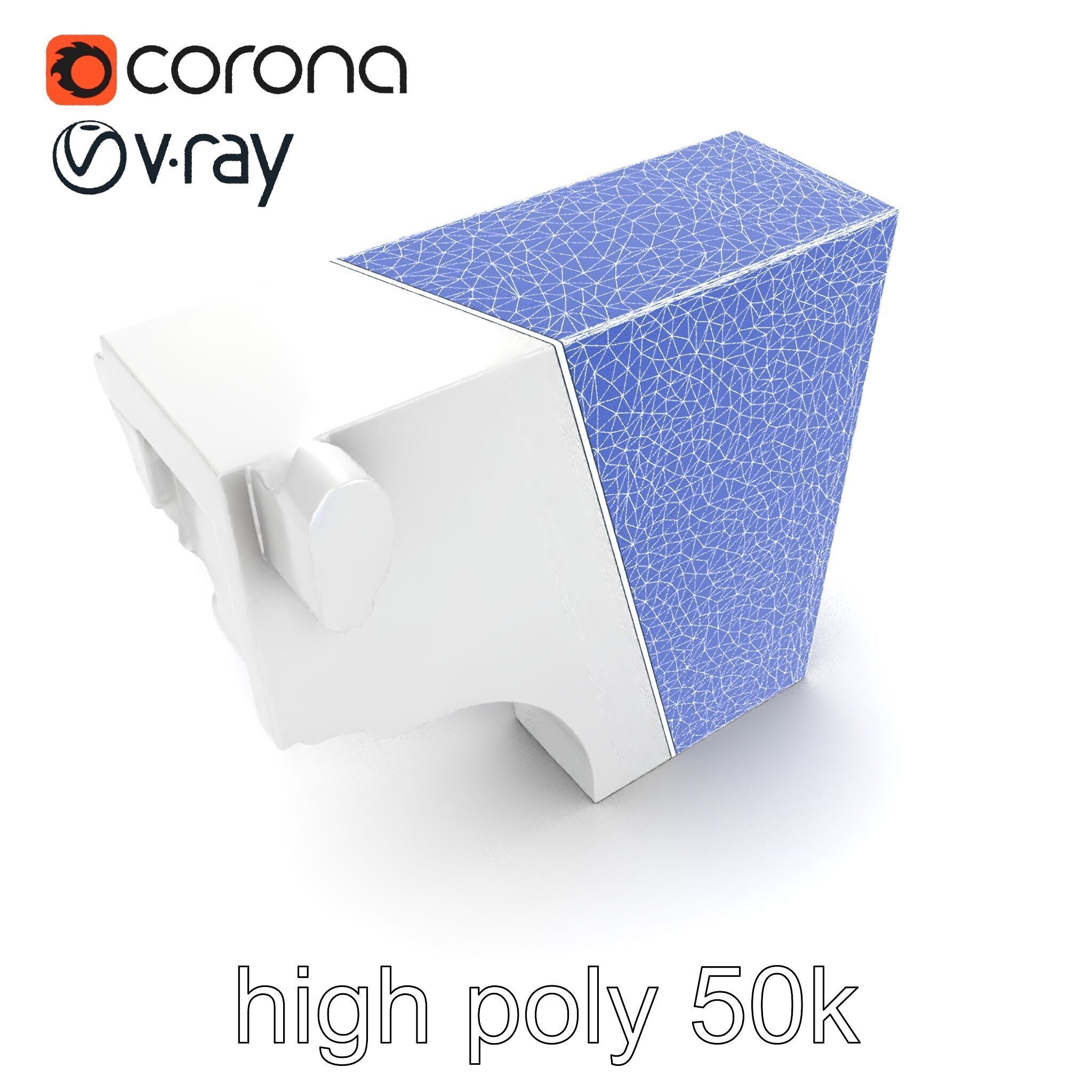 Intricate Ornamental Molding Relief model pack Low-poly 3D model_27